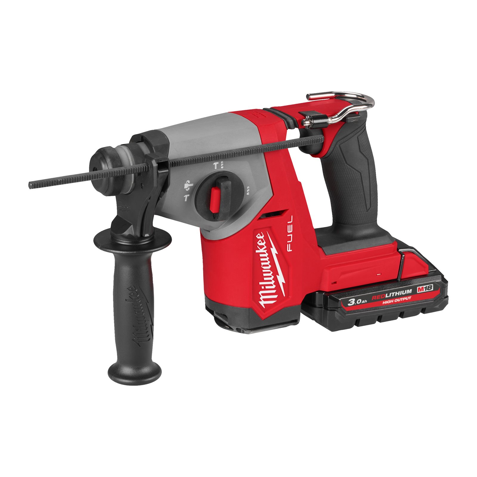 Ciocan rotopercutor 16 mm SDS-Plus M18 FUEL 4 moduri Milwaukee M18 FHAC16-302X - imagine 2