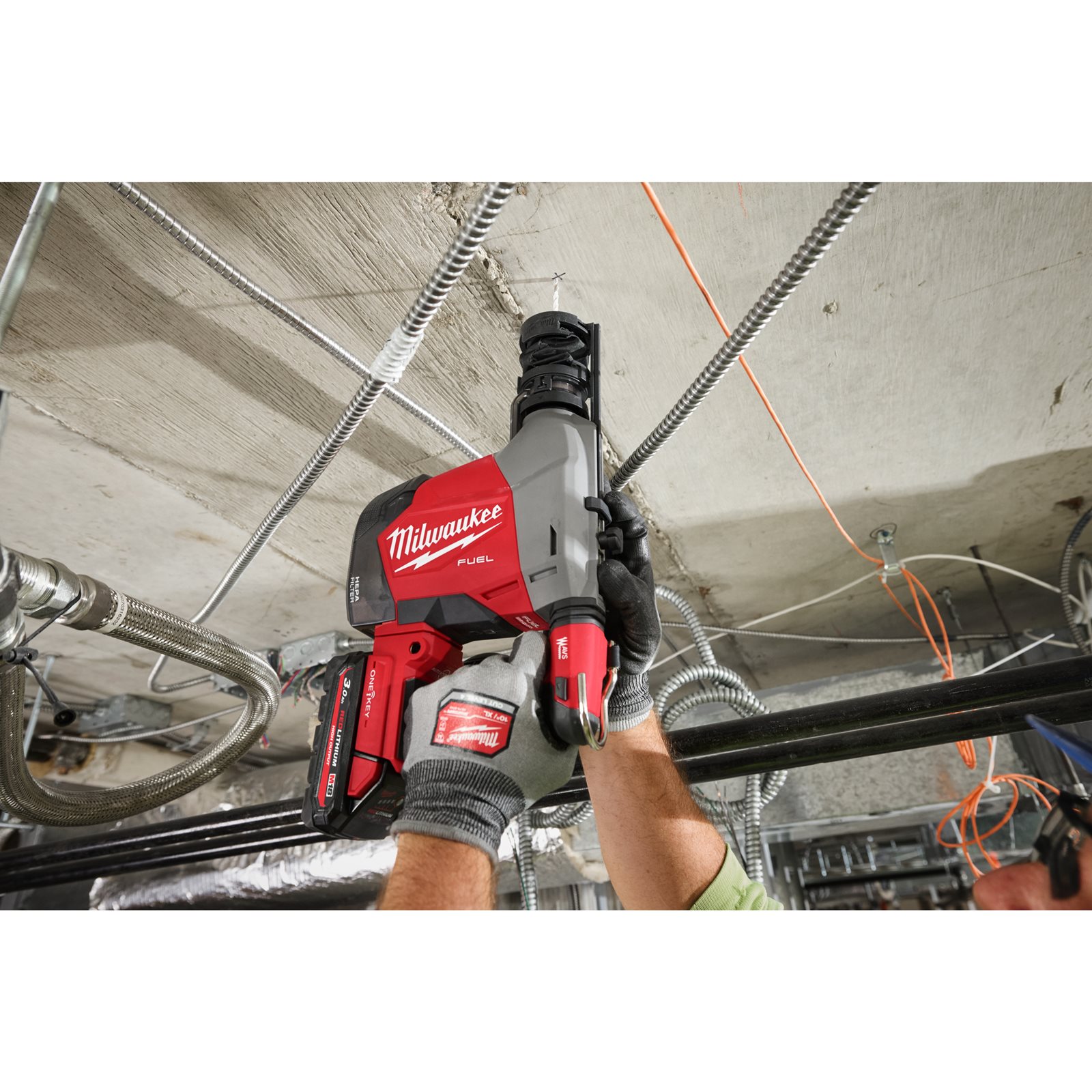 Ciocan rotopercutor 16 mm SDS-PLUS M18 FUEL cu extractor de praf integrat Milwaukee M18 FHAFOH16-0 4933493531 - detaliu 3