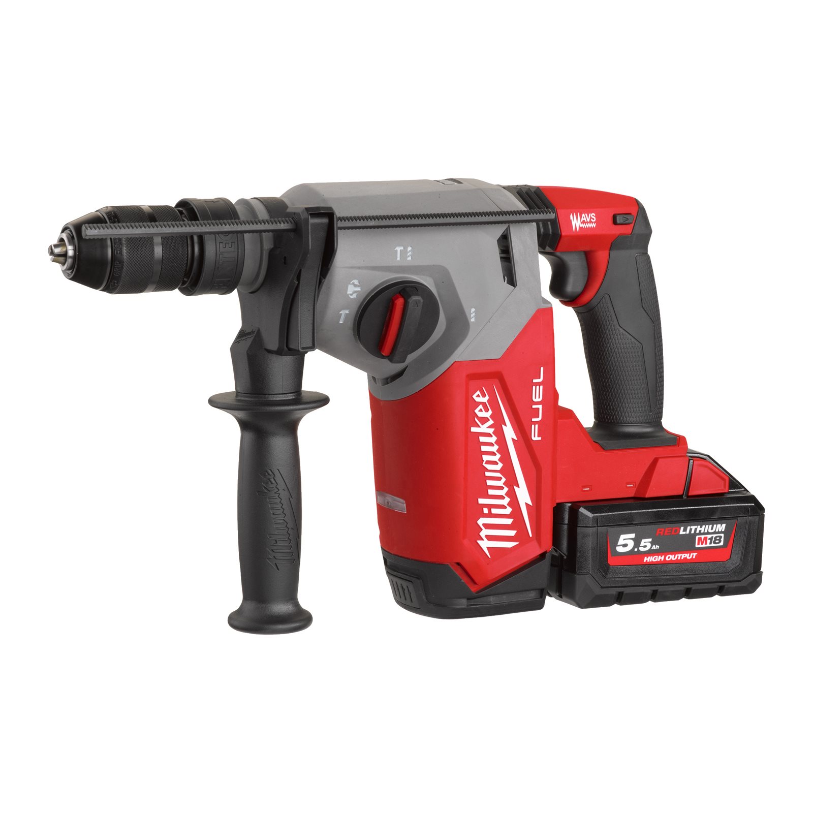 Ciocan rotopercutor SDS-Plus 26 mm cu 4 funcții și mandrină FIXTEC M18 FUEL Milwaukee M18 FHX-552X 4933478889 - imagine 4