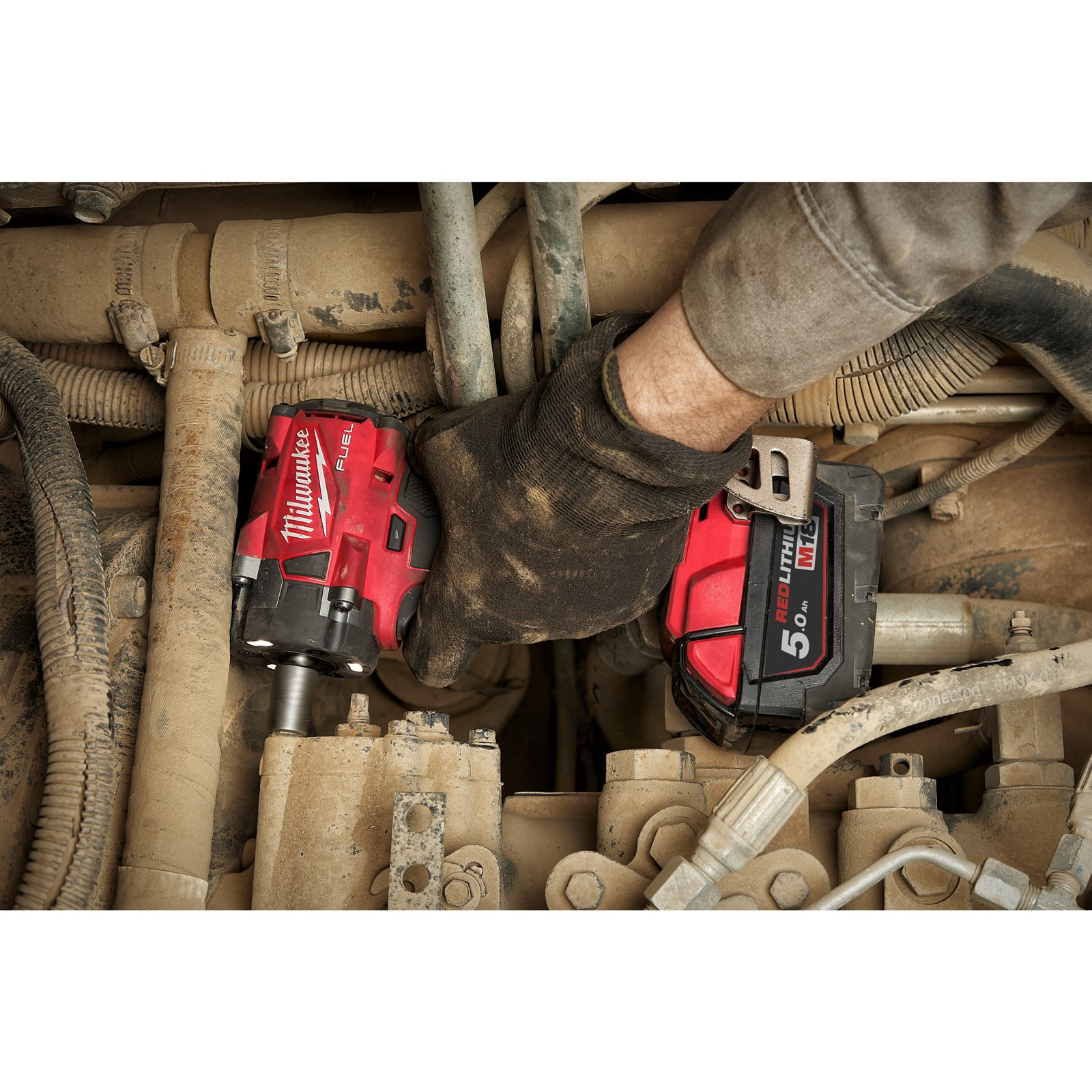 Cheie de impact 1/2" M18 FUEL compactă cu inel de fixare Milwaukee M18 FIW2F12-0X - detaliu 3