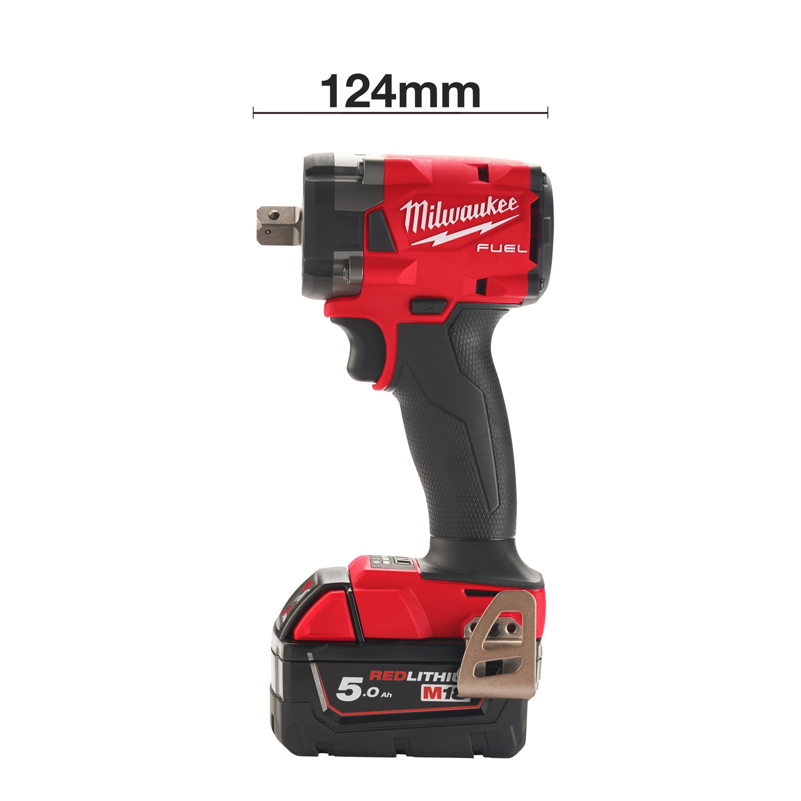 Cheie de impact 1/2" M18 FUEL compactă cu pin de blocare Milwaukee M18 FIW2P12-0X - detaliu 2