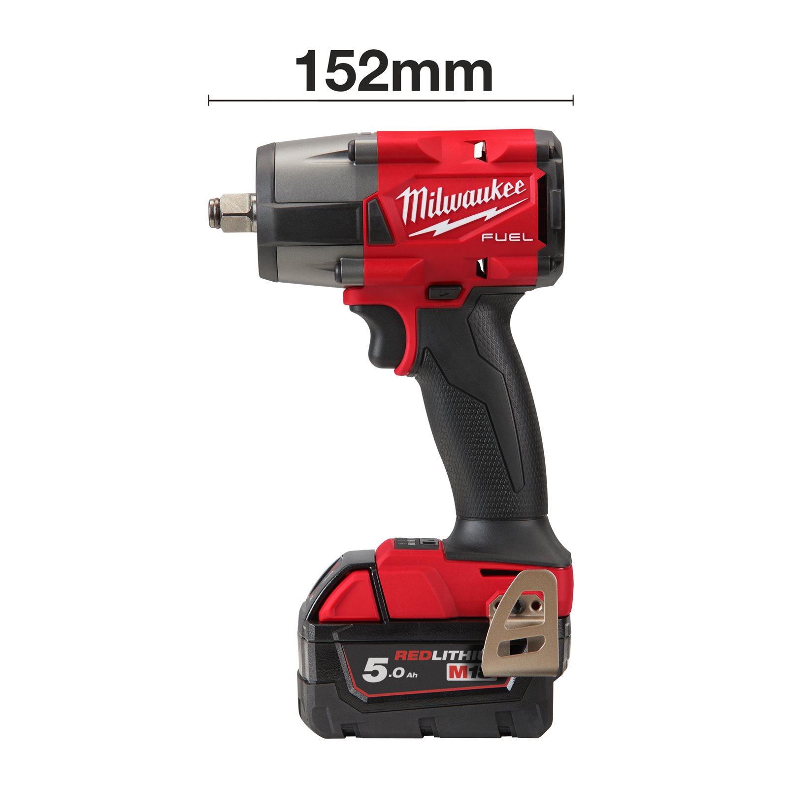 Cheie de impact 1/2" M18 FUEL, cuplu mediu și inel de fixare Milwaukee M18 FMTIW2F12-0X - detaliu 2