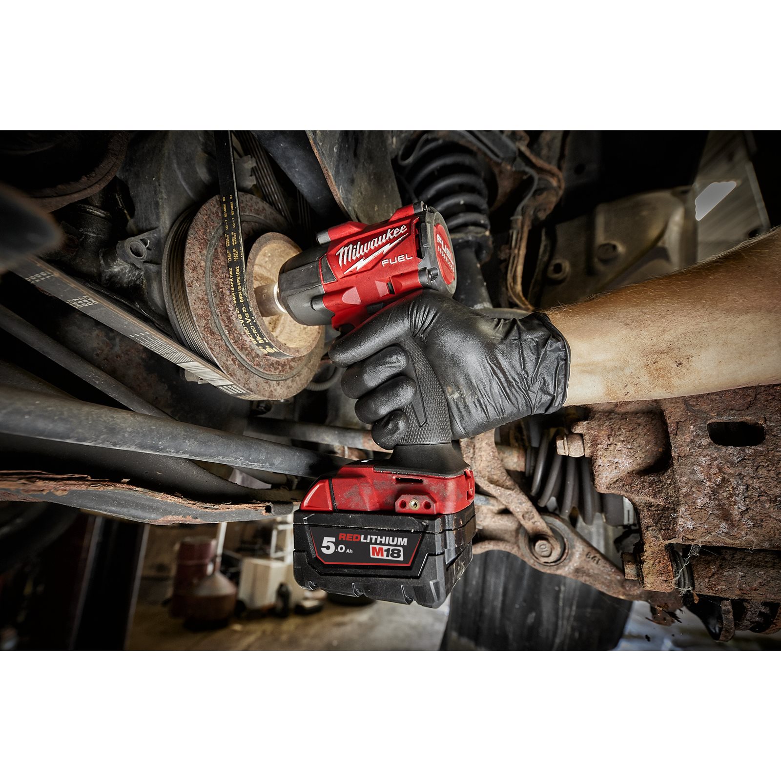 Cheie de impact 1/2" M18 FUEL, cuplu mediu și pin de blocare Milwaukee M18 FMTIW2P12-0X - detaliu 2