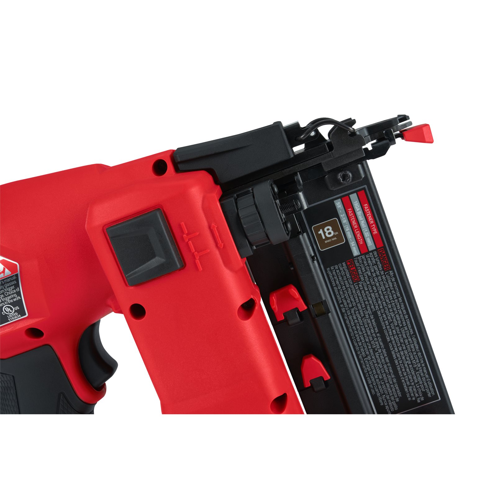 Pistol pentru cuie M18 FUEL 18 GS Milwaukee M18 FN18GS-202X - detaliu 4