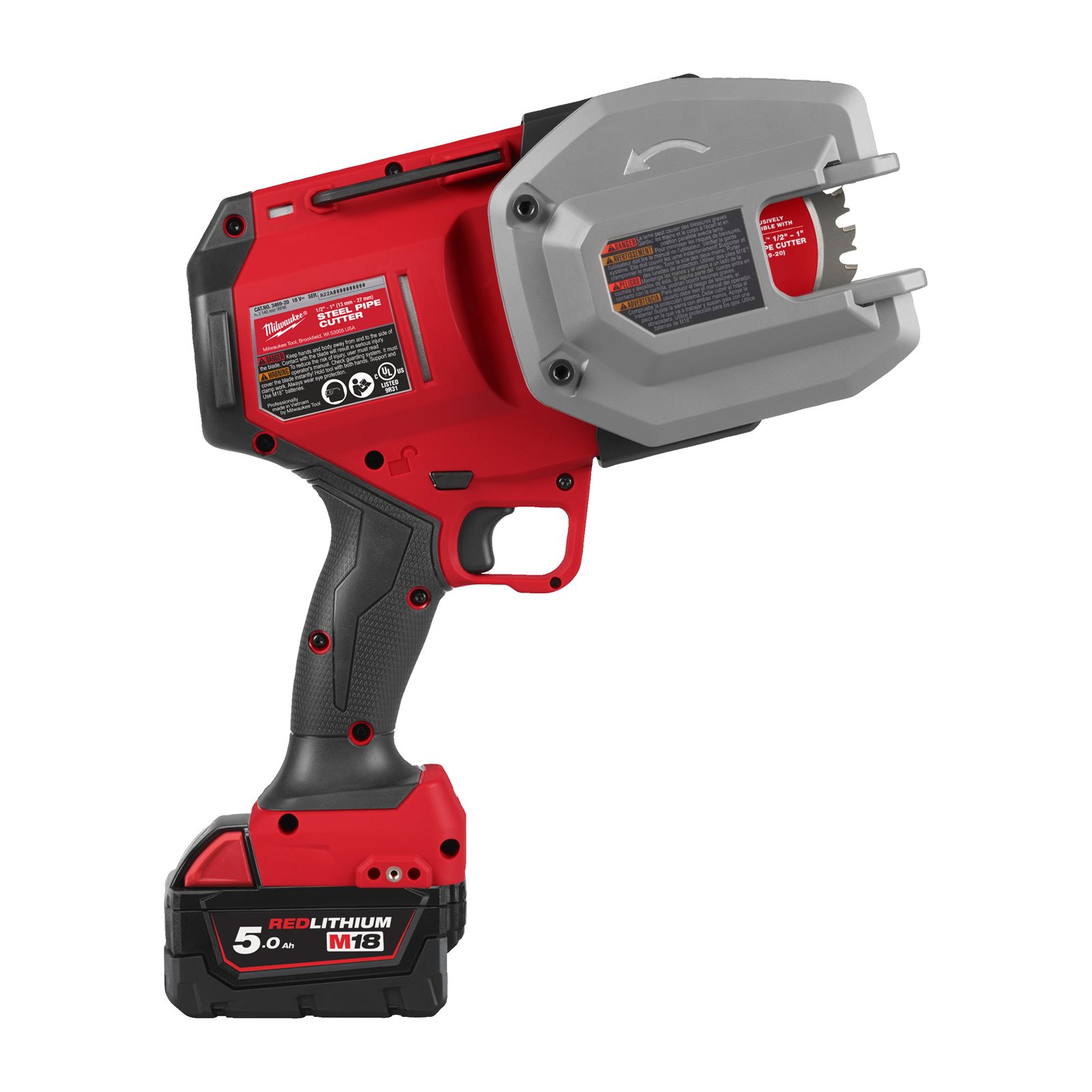 Tăietor țeavă de oțel M18 FUEL Milwaukee M18 FPCS-502X - imagine 5