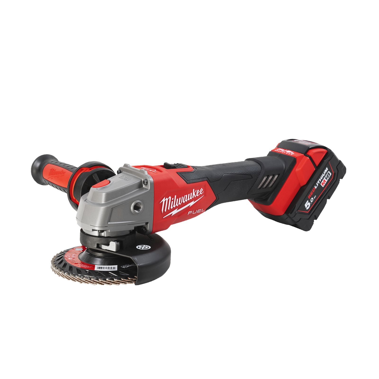 Polizor unghiular 125 mm cu frânare și comutator culisant M18 FUEL Milwaukee M18 FSAG125XB-502X 4933478430