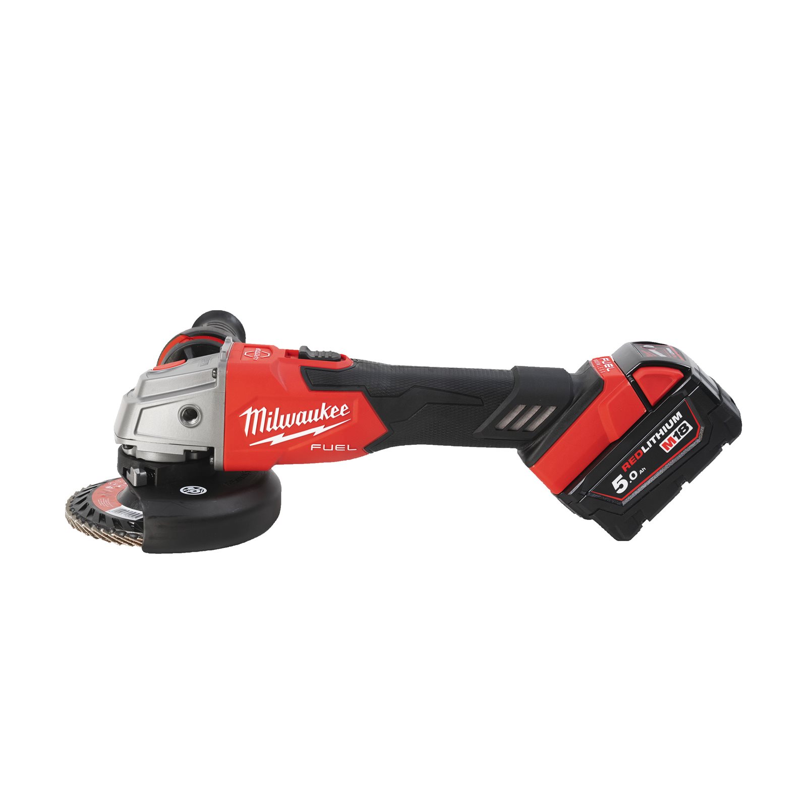 Polizor unghiular 125 mm cu frânare și comutator culisant M18 FUEL Milwaukee M18 FSAG125XB-502X 4933478430 - imagine 2