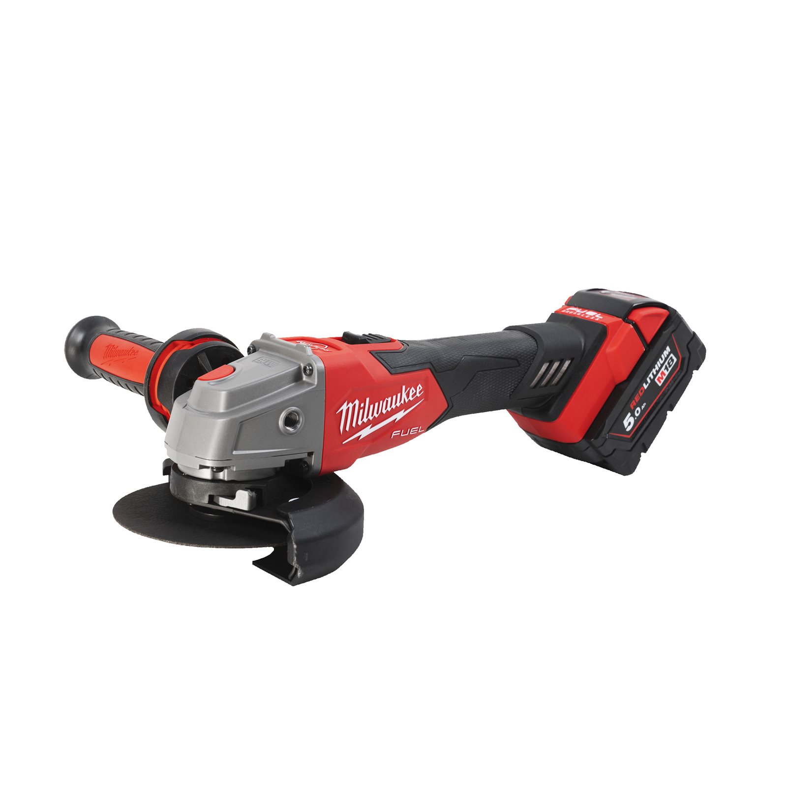 Polizor unghiular 125 mm cu frânare și comutator culisant M18 FUEL Milwaukee M18 FSAG125XB-502X 4933478430 - imagine 3