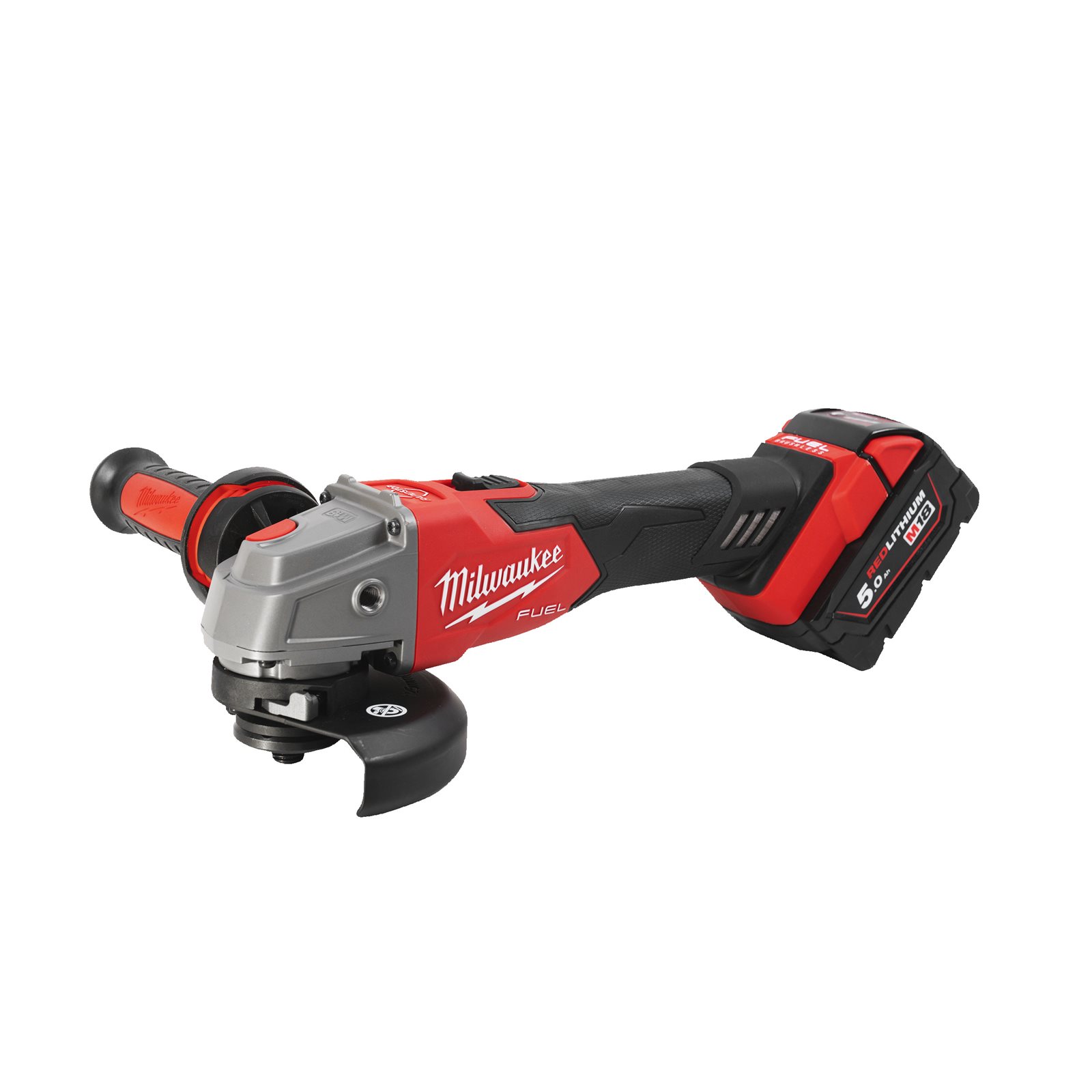 Polizor unghiular 125 mm cu frânare și comutator culisant M18 FUEL Milwaukee M18 FSAG125XB-502X 4933478430 - imagine 5