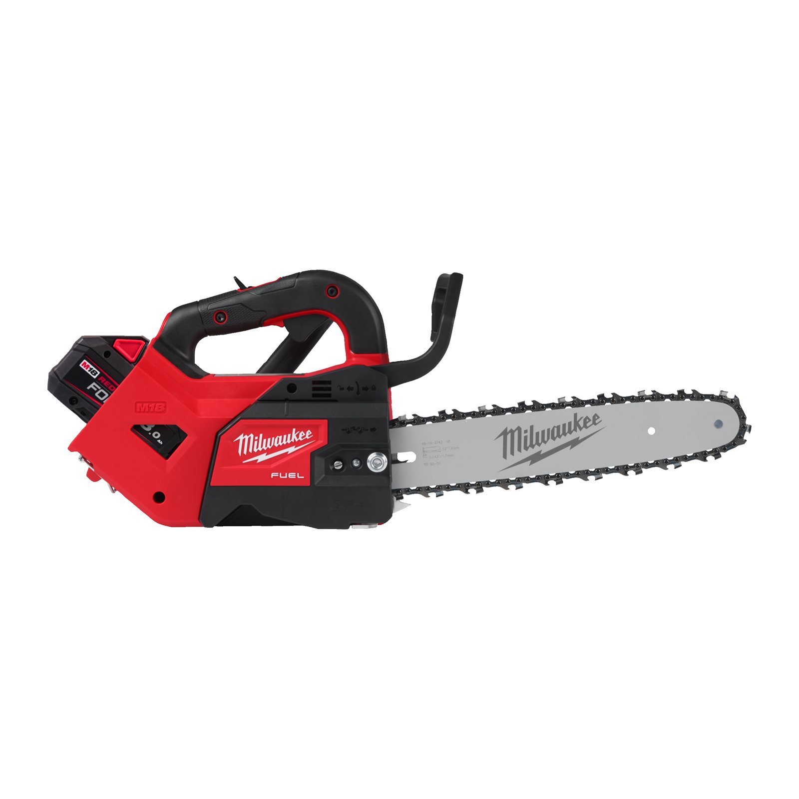 Fierăstrău top handle cu lanț M18 FUEL 30 cm Milwaukee M18 FTHCHS30-802