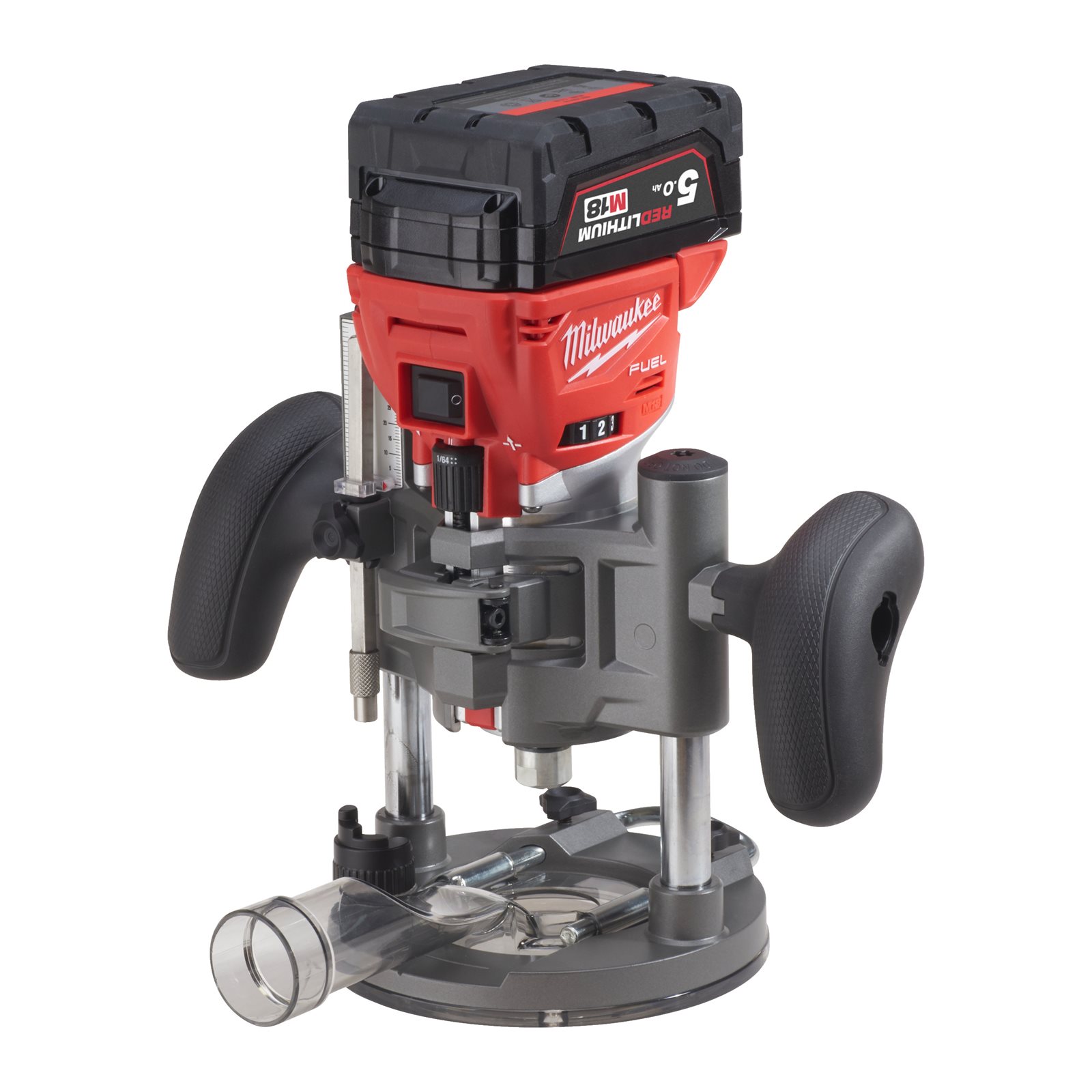 Freză de contur cu bucșă de 8 mm și 6 mm M18 FUEL Milwaukee M18 FTR8-0X - detaliu 6