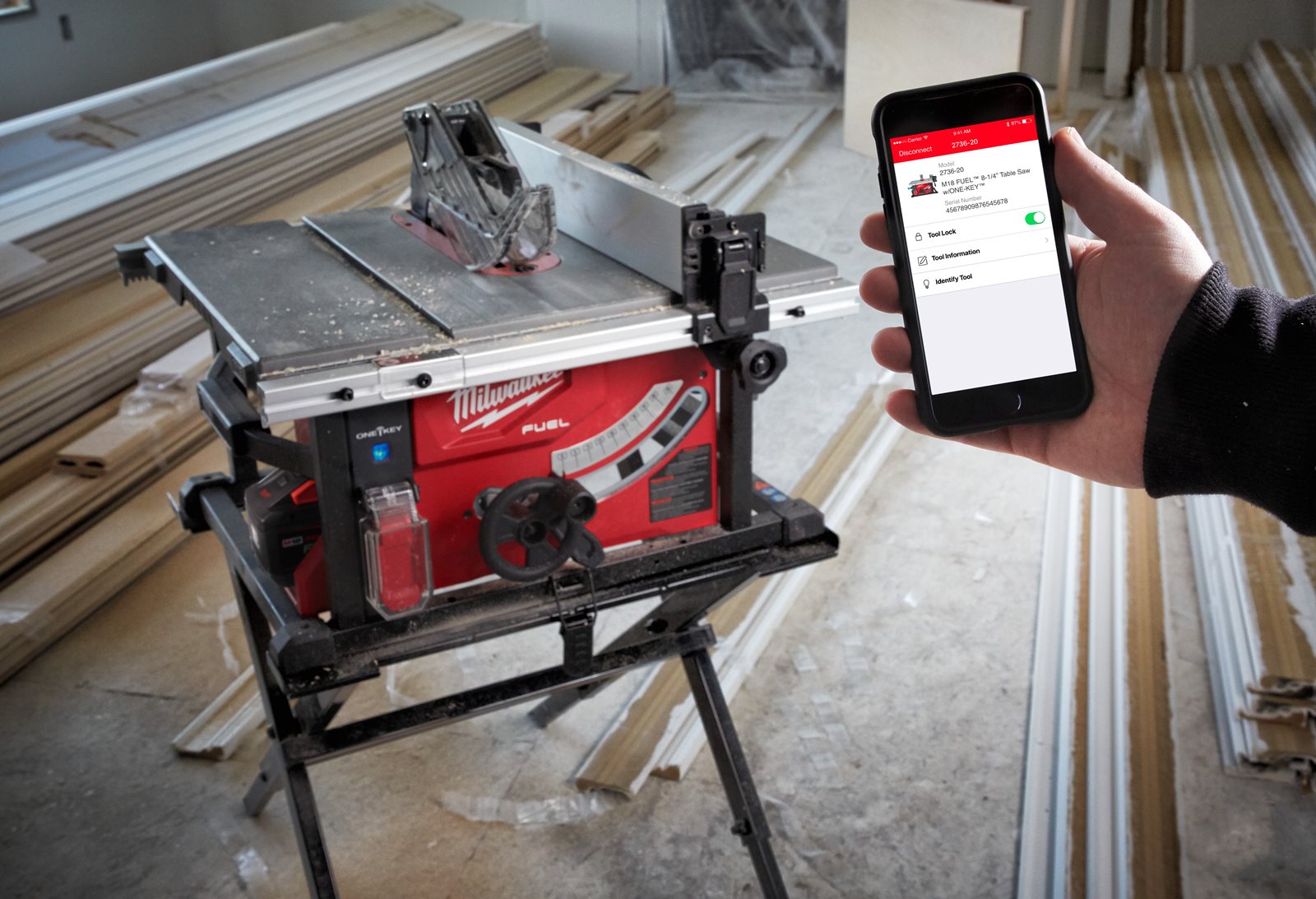 Fierăstrău cu masă M18 FUEL ONE-KEY Milwaukee M18 FTS210-0 - in utilizare 7