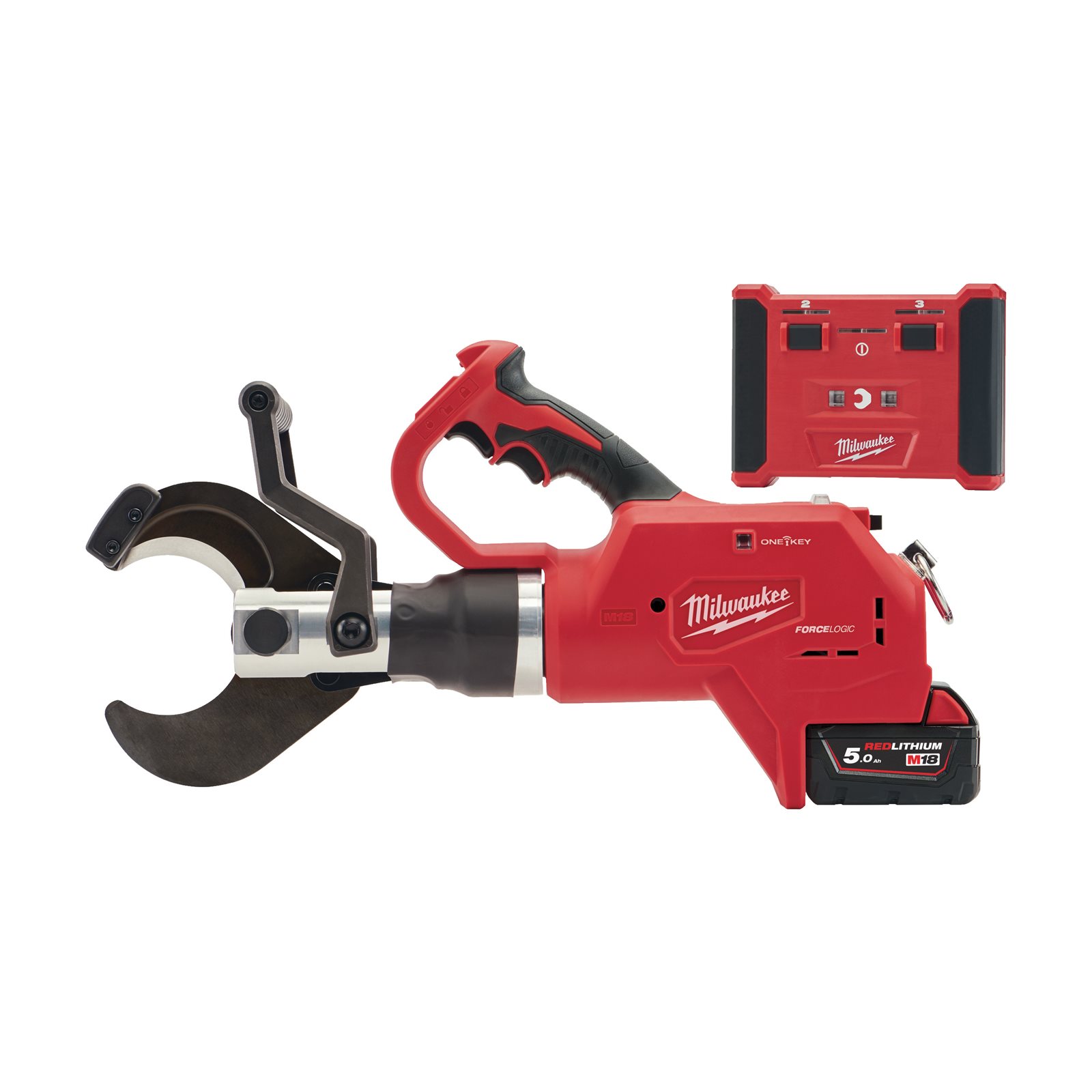 Tăietor hidraulic cu telecomandă pentru cabluri subterane M18 FORCE LOGIC Milwaukee M18 HCC75R-502C - imagine 3