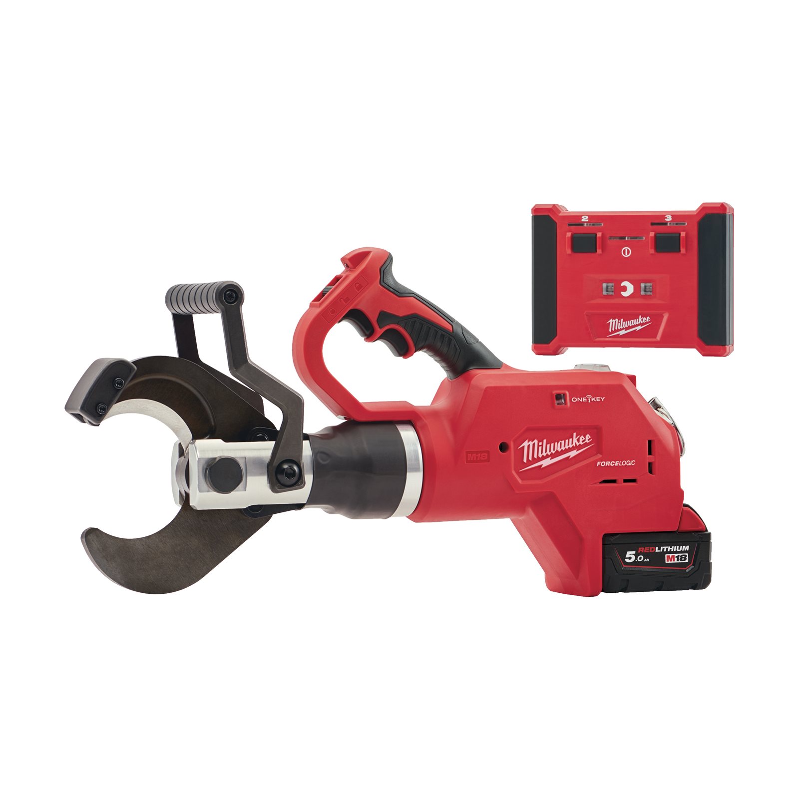 Tăietor hidraulic cu telecomandă pentru cabluri subterane M18 FORCE LOGIC Milwaukee M18 HCC75R-502C - imagine 4