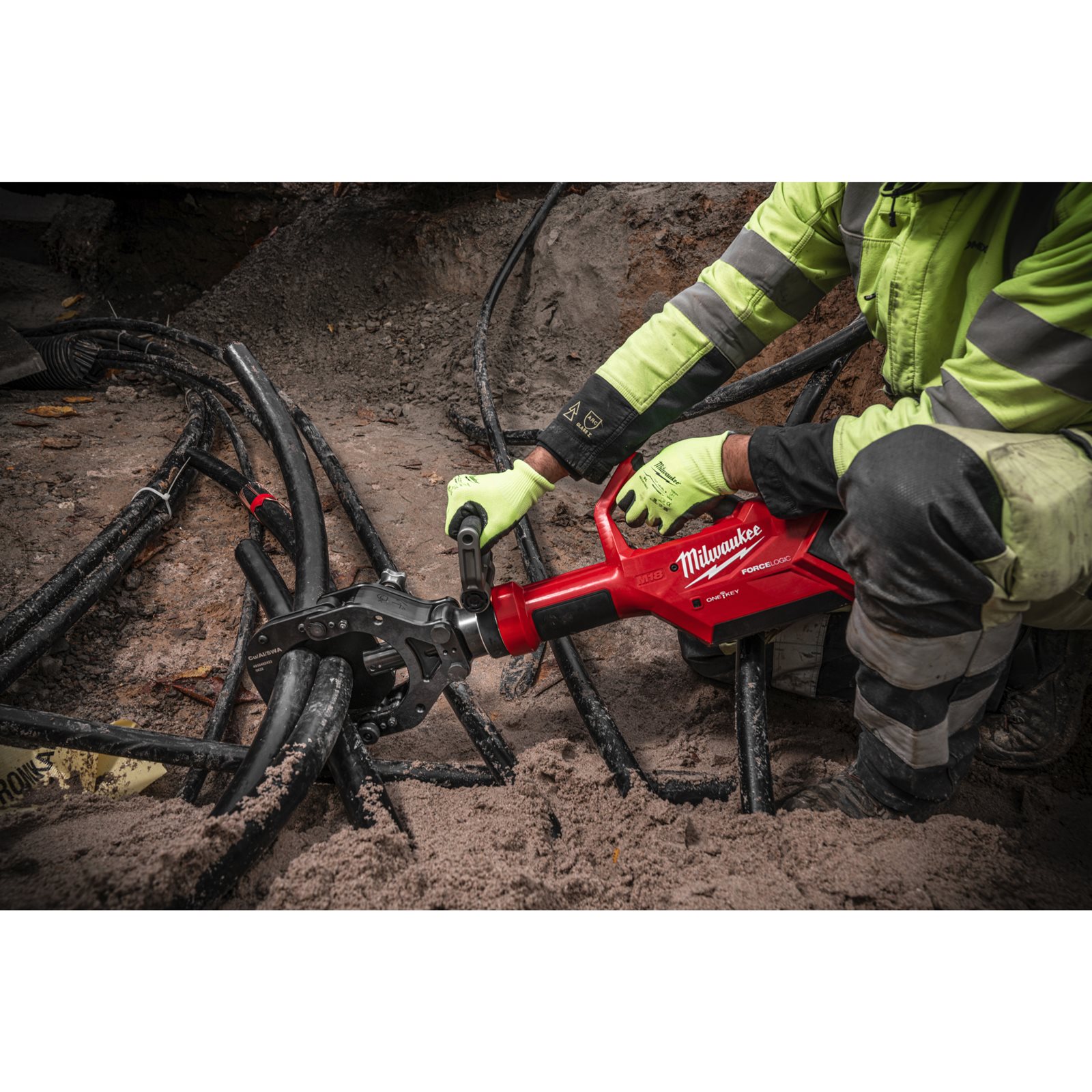 Tăietor hidraulic pentru cabluri M18 FORCE LOGIC 125 mm Milwaukee M18 HSFC125R-802C - detaliu 2