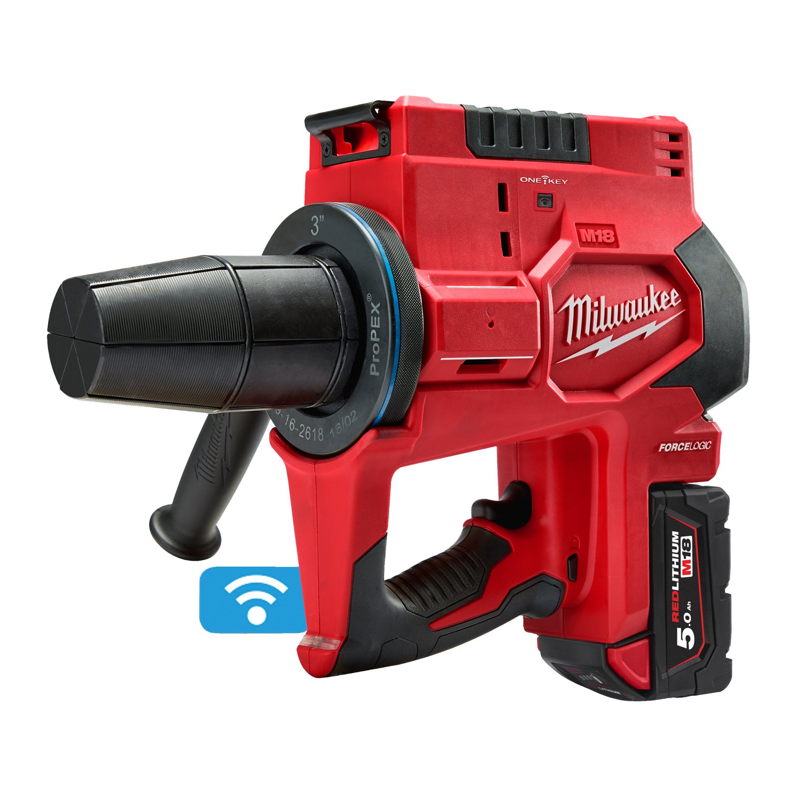 Dispozitiv hidraulic pentru expandat țevi UPONOR Q&E M18 ONE-KEY FORCE LOGIC Milwaukee M18 ONEBLPXPL-502C - imagine 2