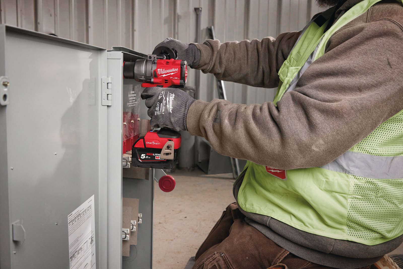 Mașină de găurit ONE-KEY M18 FUEL Milwaukee M18 ONEDD3-0X - in utilizare 1