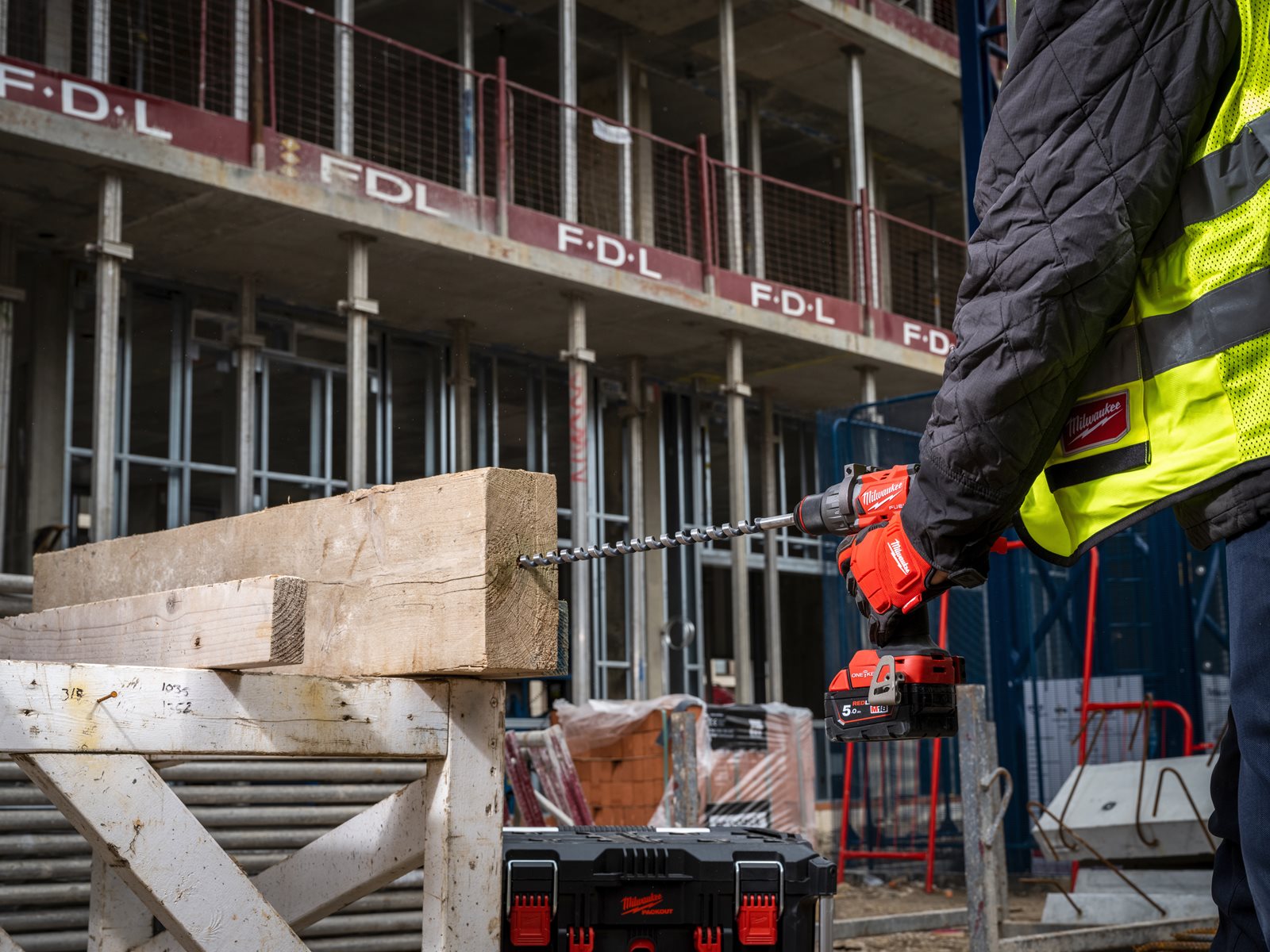 Mașină de găurit ONE-KEY M18 FUEL Milwaukee M18 ONEDD3-0X - in utilizare 5