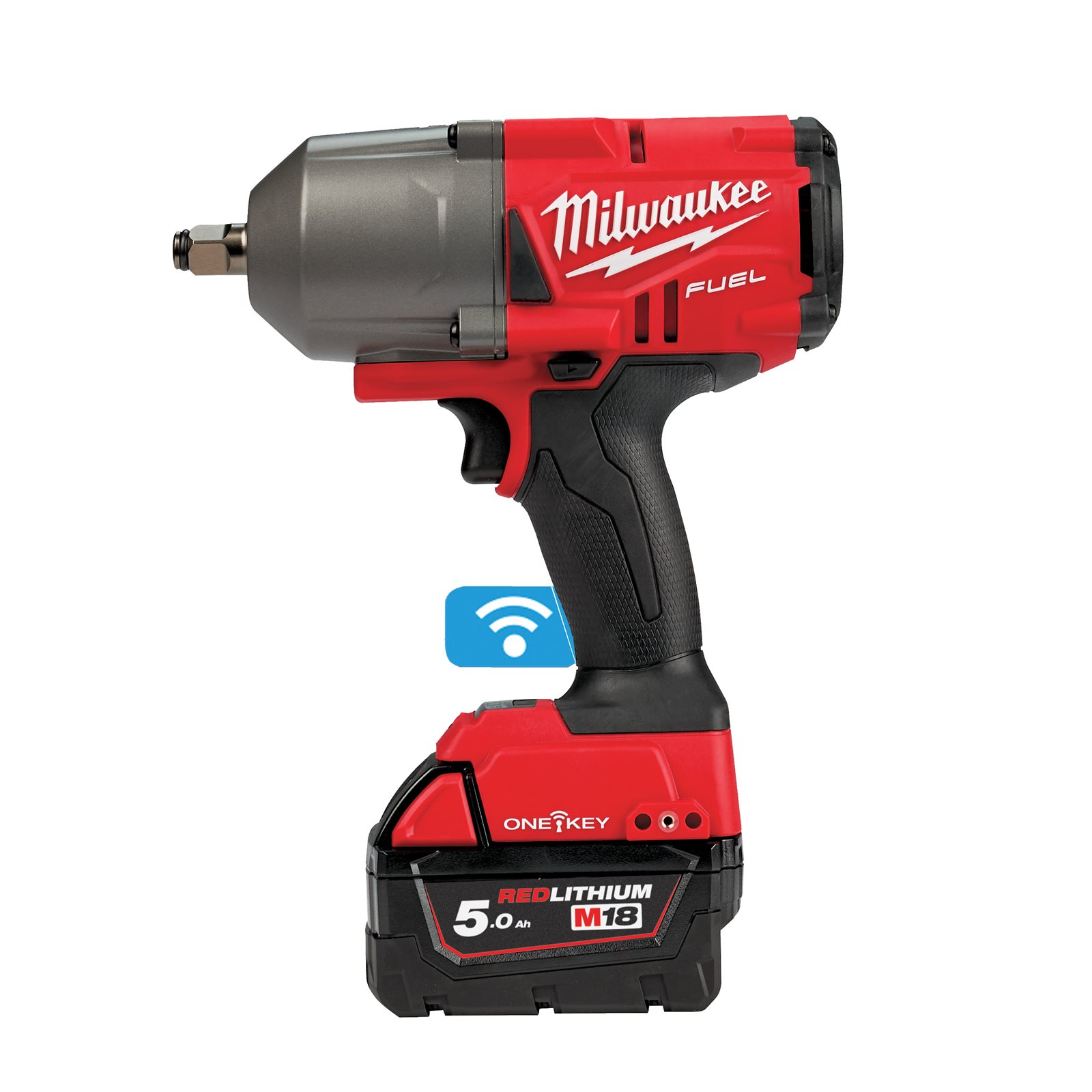 Cheie de impact 1/2" ONE-KEY M18 FUEL, cuplu ridicat și inel de fixare Milwaukee M18 ONEFHIWF12-502X 4933459727
