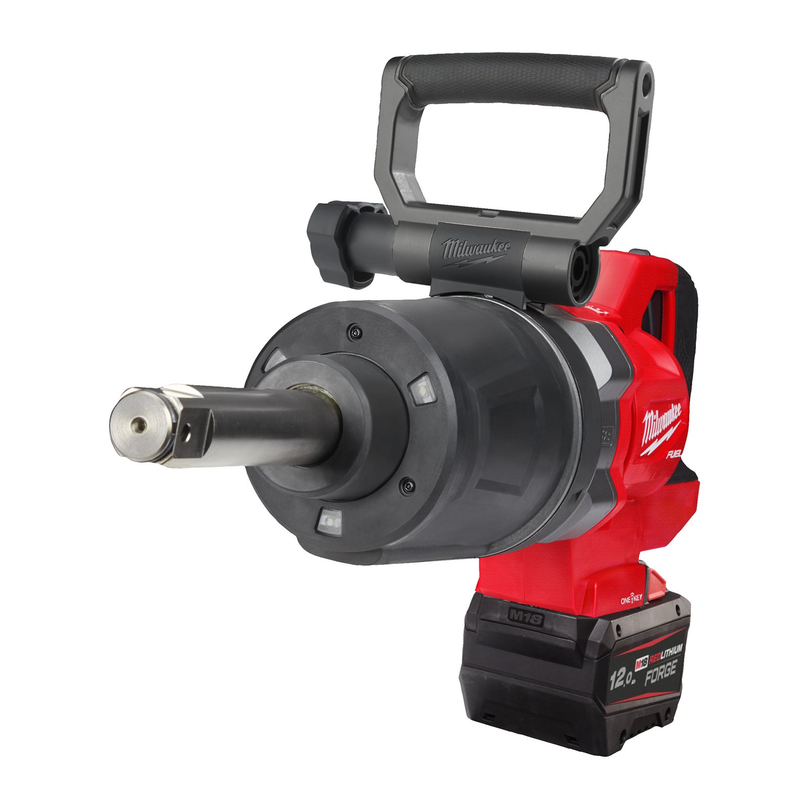 Cheie de impact 1" ONE-KEY M18 FUEL cu mâner-D, cuplu ridicat, inel de fixare și gât lung Milwaukee M18 ONEFHIWF1D-0C 4933471755 - detaliu 2