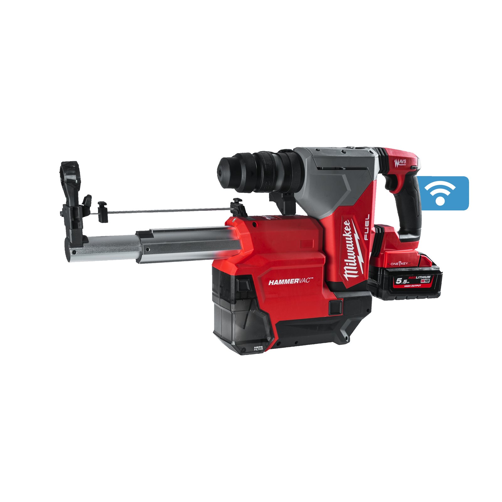 Ciocan rotopercutor SDS-Plus M18 FUEL cu soluție de extragere a prafului Milwaukee M18 ONEFHPXDEL-552C - imagine 2