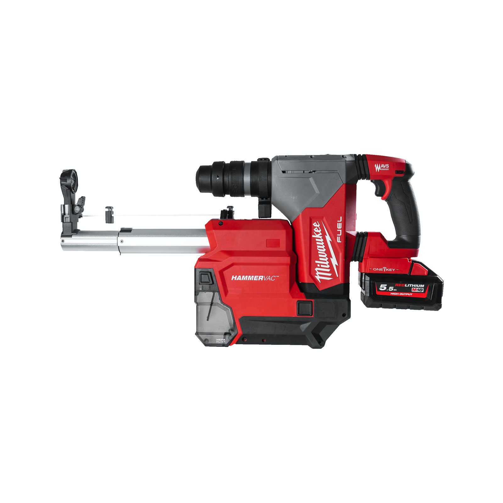Ciocan rotopercutor SDS-Plus M18 FUEL cu soluție de extragere a prafului Milwaukee M18 ONEFHPXDEL-552C - imagine 3