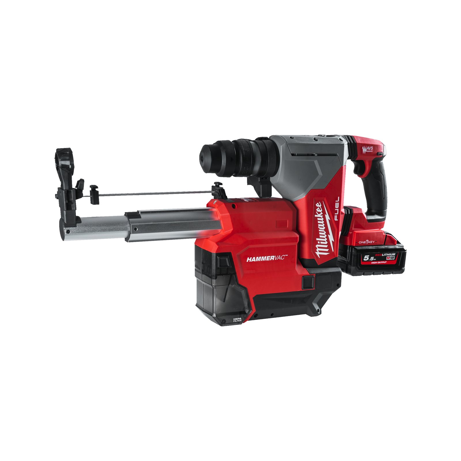 Ciocan rotopercutor SDS-Plus M18 FUEL cu soluție de extragere a prafului Milwaukee M18 ONEFHPXDEL-552C - imagine 4