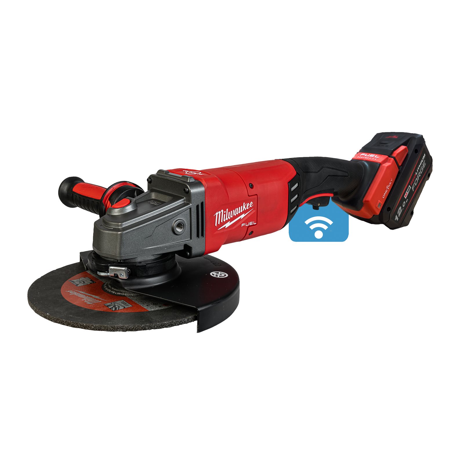 Polizor unghiular 230 mm cu frânare și comutator tip clapetă M18 FUEL ONE-KEY Milwaukee M18 ONEFLAG230XPDB-122C 4933499242 - imagine 2
