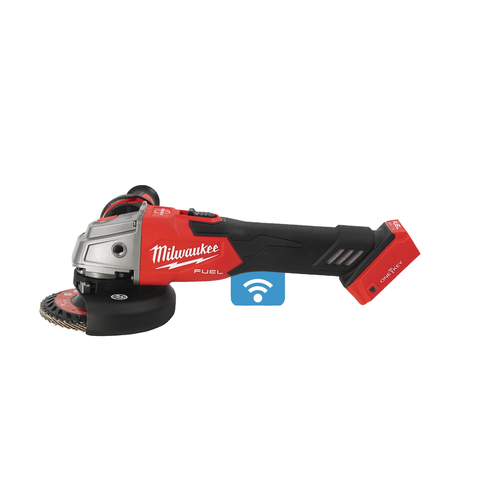 Polizor unghiular 125 mm cu frânare și comutator culisant M18 FUEL ONE-KEY Milwaukee M18 ONEFSAG125XB-0X - imagine 2