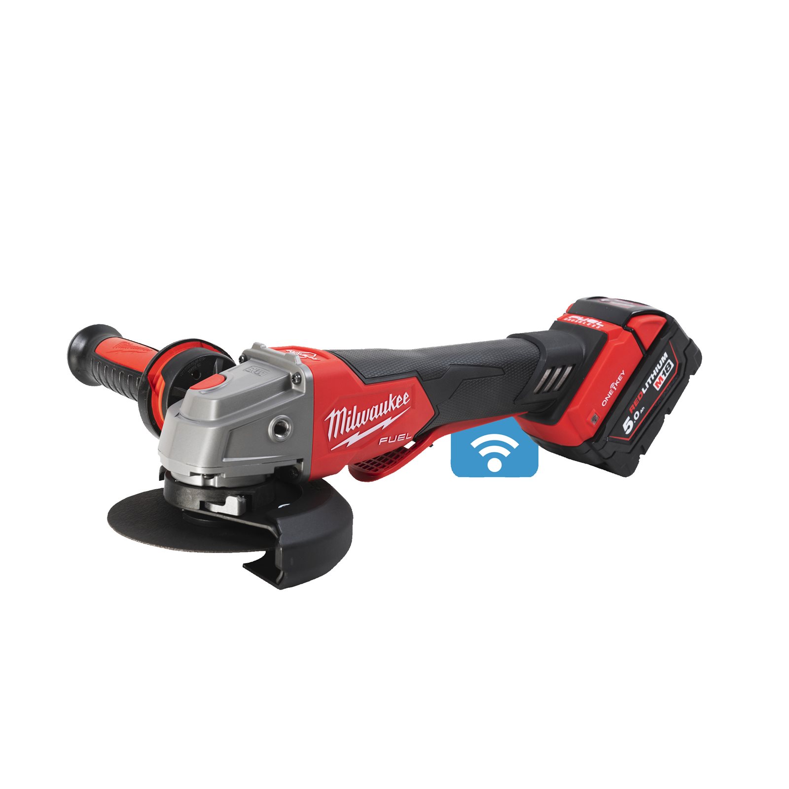 Polizor unghiular 125 mm cu frânare și comutator tip clapetă M18 FUEL ONE-KEY Milwaukee M18 ONEFSAG125XPDB-502X 4933478435 - imagine 3