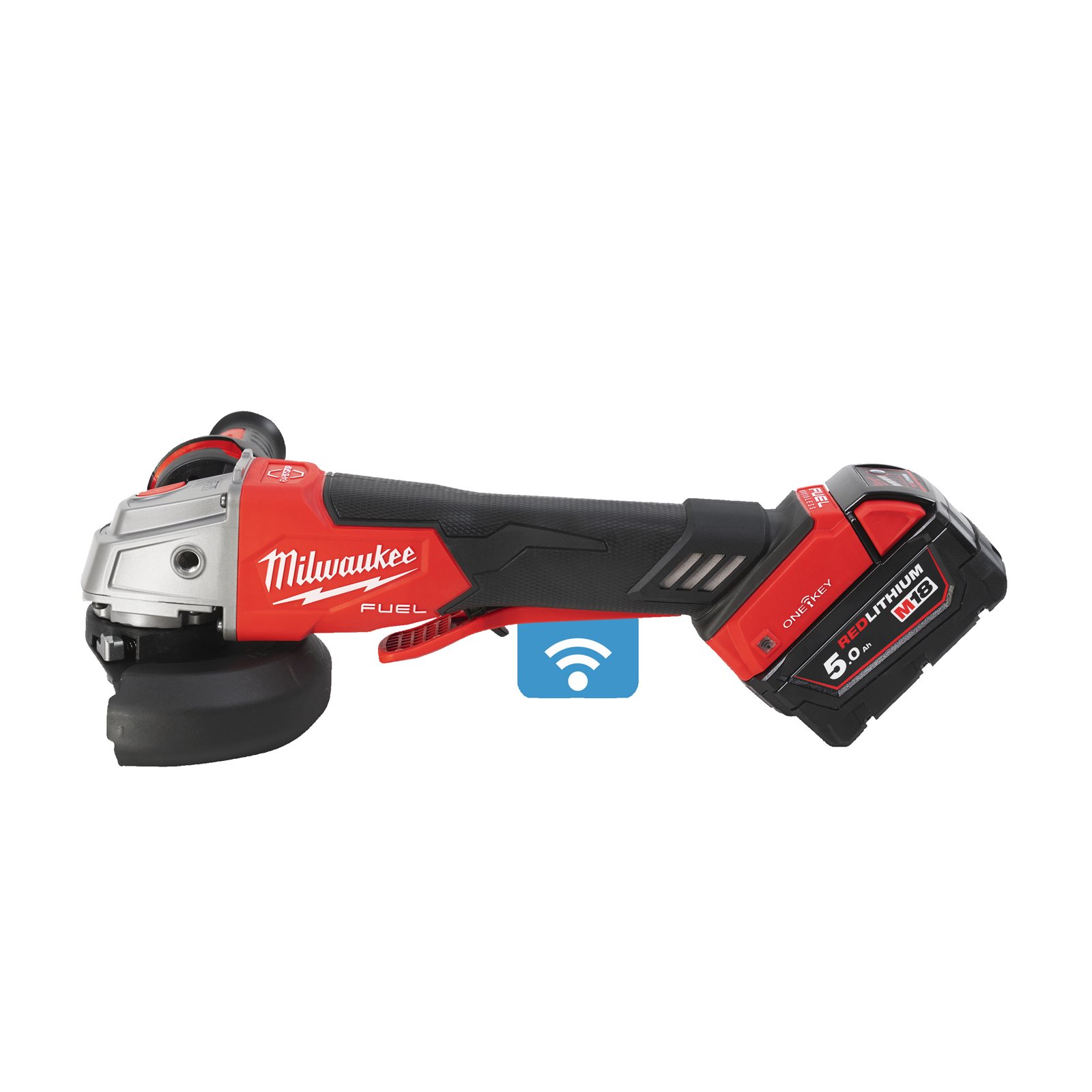 Polizor unghiular 125 mm cu frânare și comutator tip clapetă M18 FUEL ONE-KEY Milwaukee M18 ONEFSAG125XPDB-502X 4933478435 - imagine 6