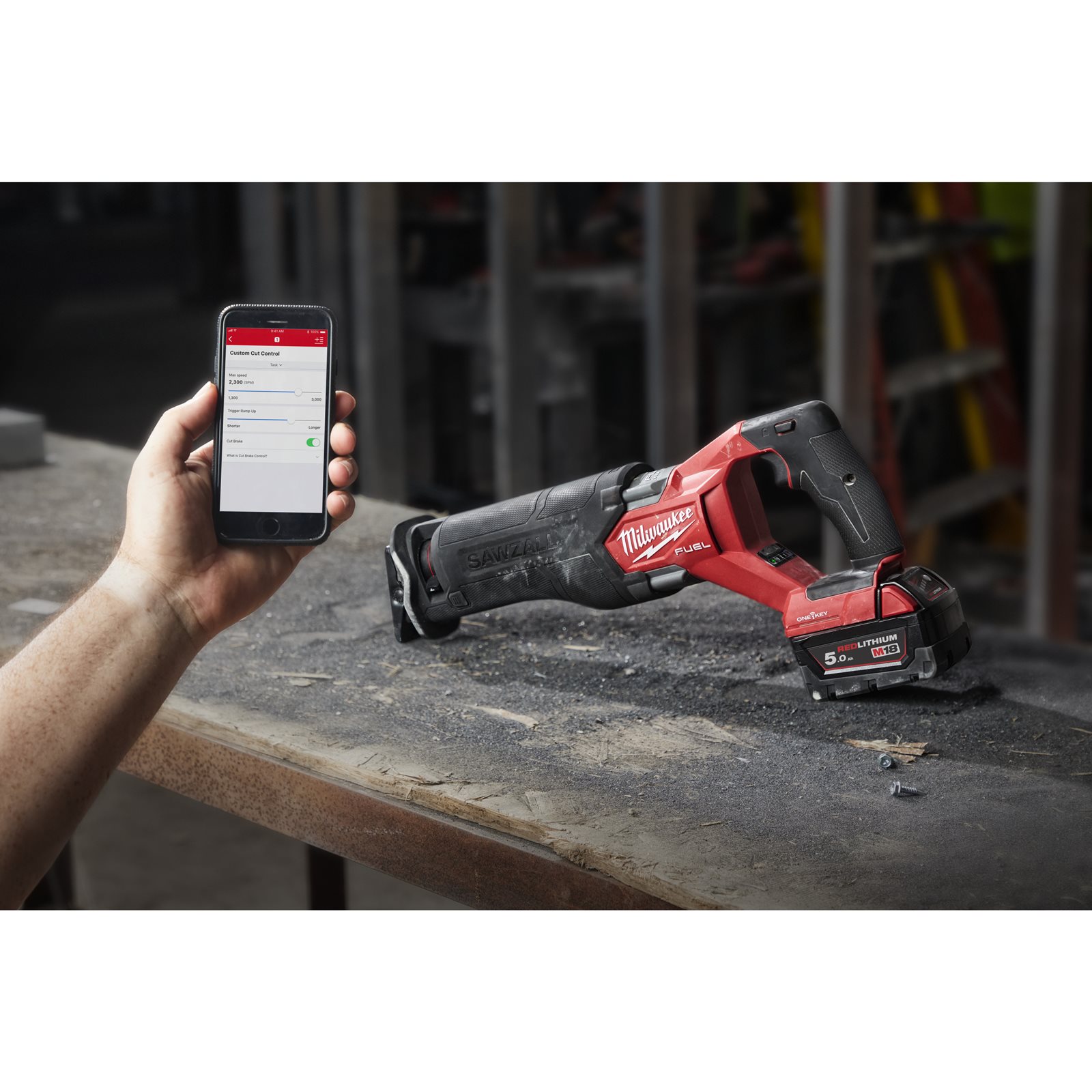 Fierăstrău sabie M18 FUEL ONE-KEY SAWZALL Milwaukee M18 ONEFSZ-502X - detaliu 1
