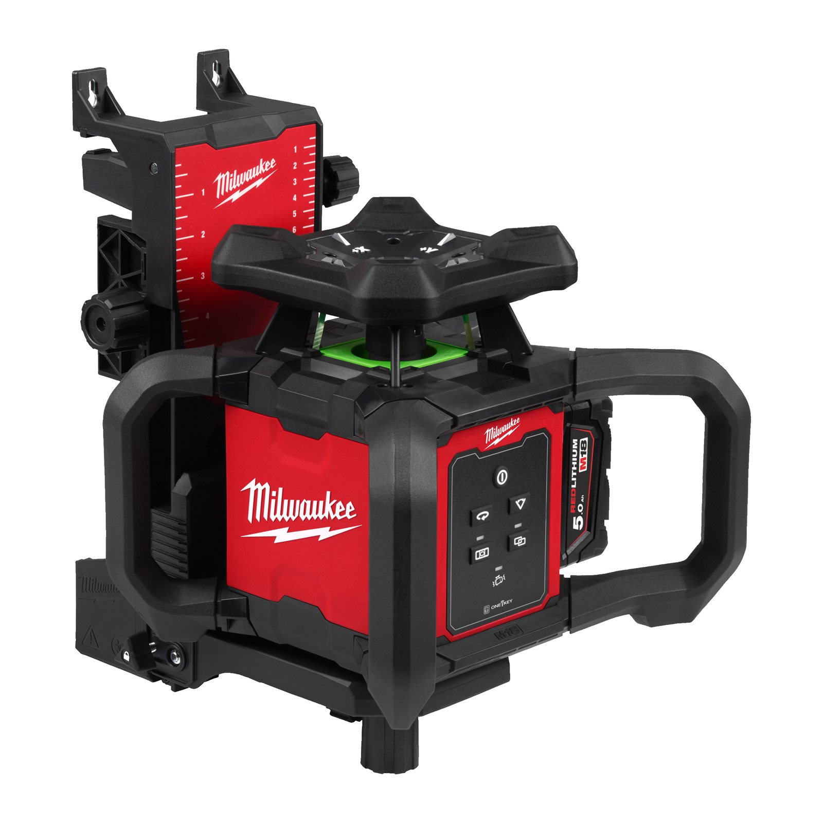 Nivelă laser verde rotativă, orizontală și verticală M18 300 m cu ONE-KEY Milwaukee M18 RLOHVG300-501C - imagine 10