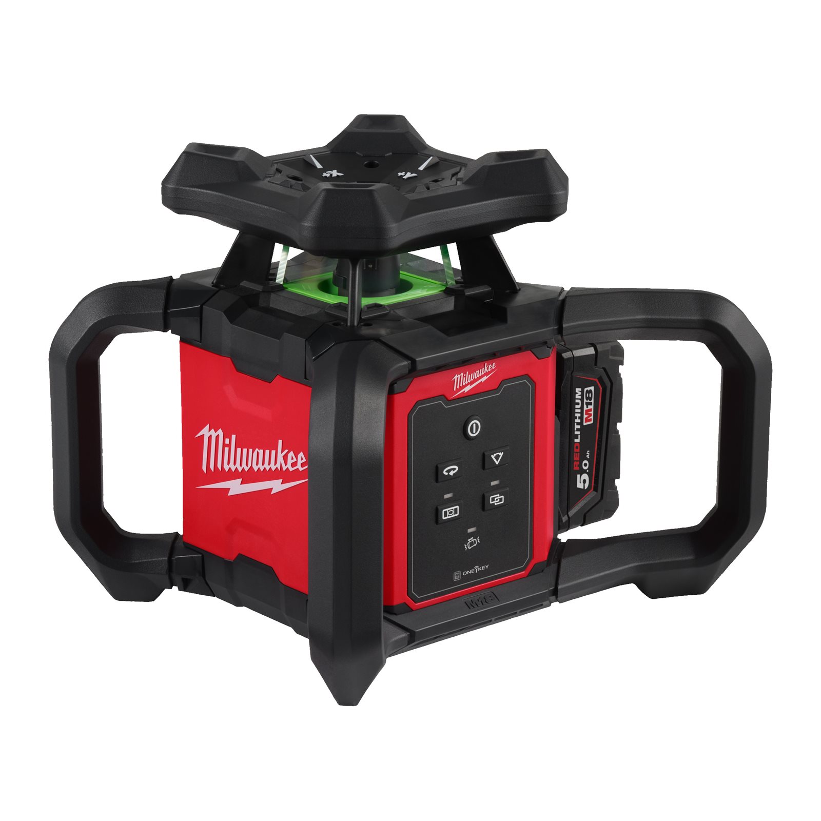 Nivelă laser verde rotativă, orizontală și verticală M18 300 m cu ONE-KEY Milwaukee M18 RLOHVG300-501C - imagine 6