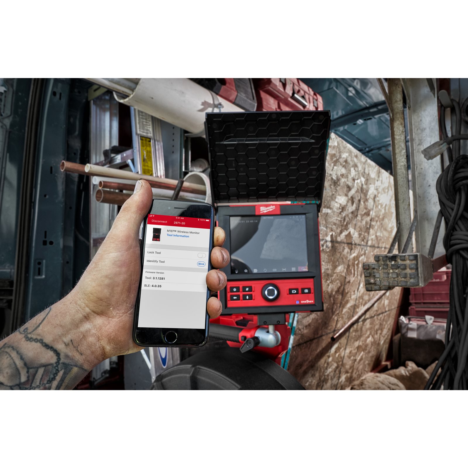 Monitor cameră inspecție M18 Milwaukee M18 SIM-0 - detaliu 1