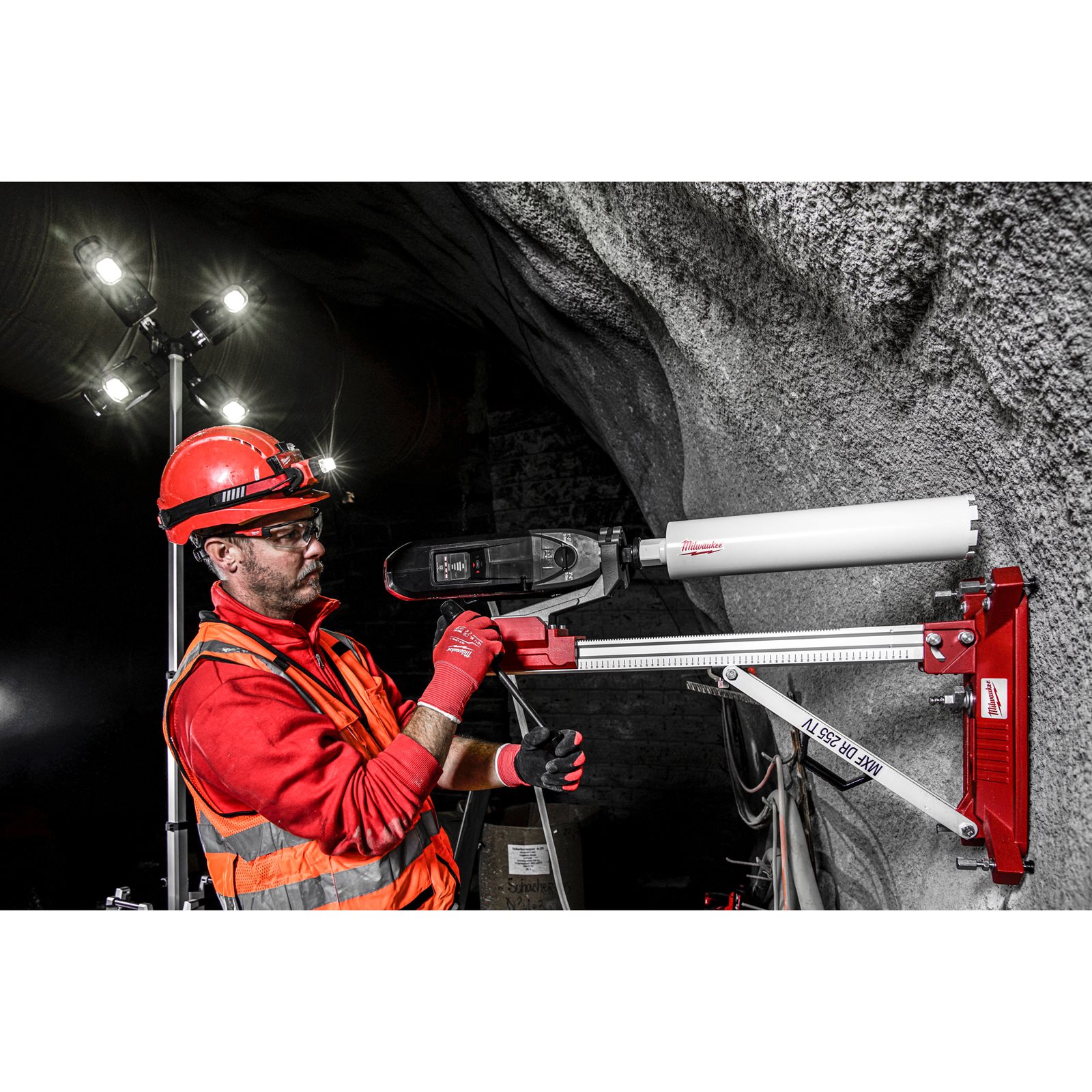 Suport premium pentru mașina de găurit cu carotă diamantată MX FUEL MXF DCD150 Milwaukee MXF DR255TV - detaliu 1