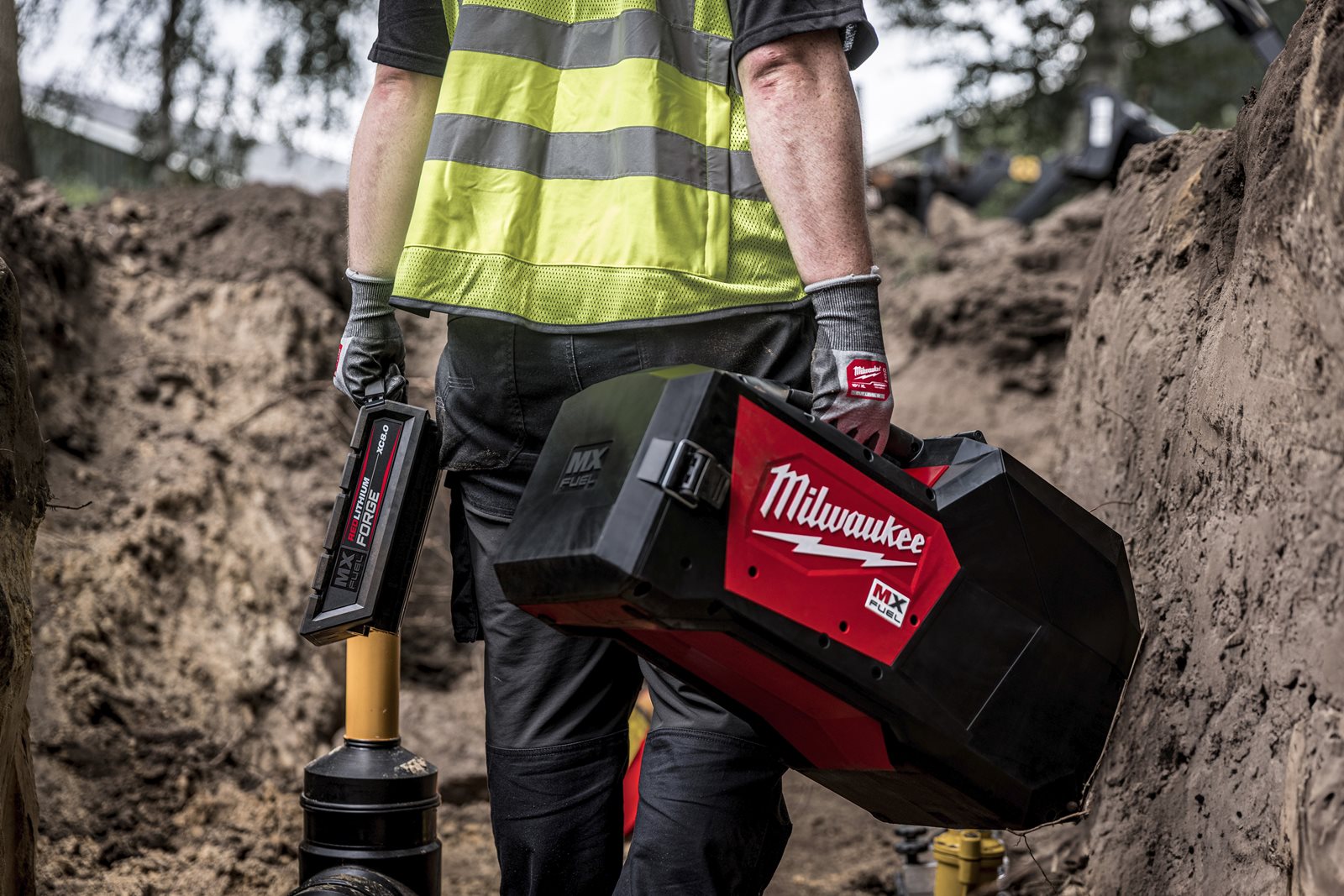 Aparat pentru electrofuziune MX FUEL Milwaukee MXF EFP-802 - in utilizare 9