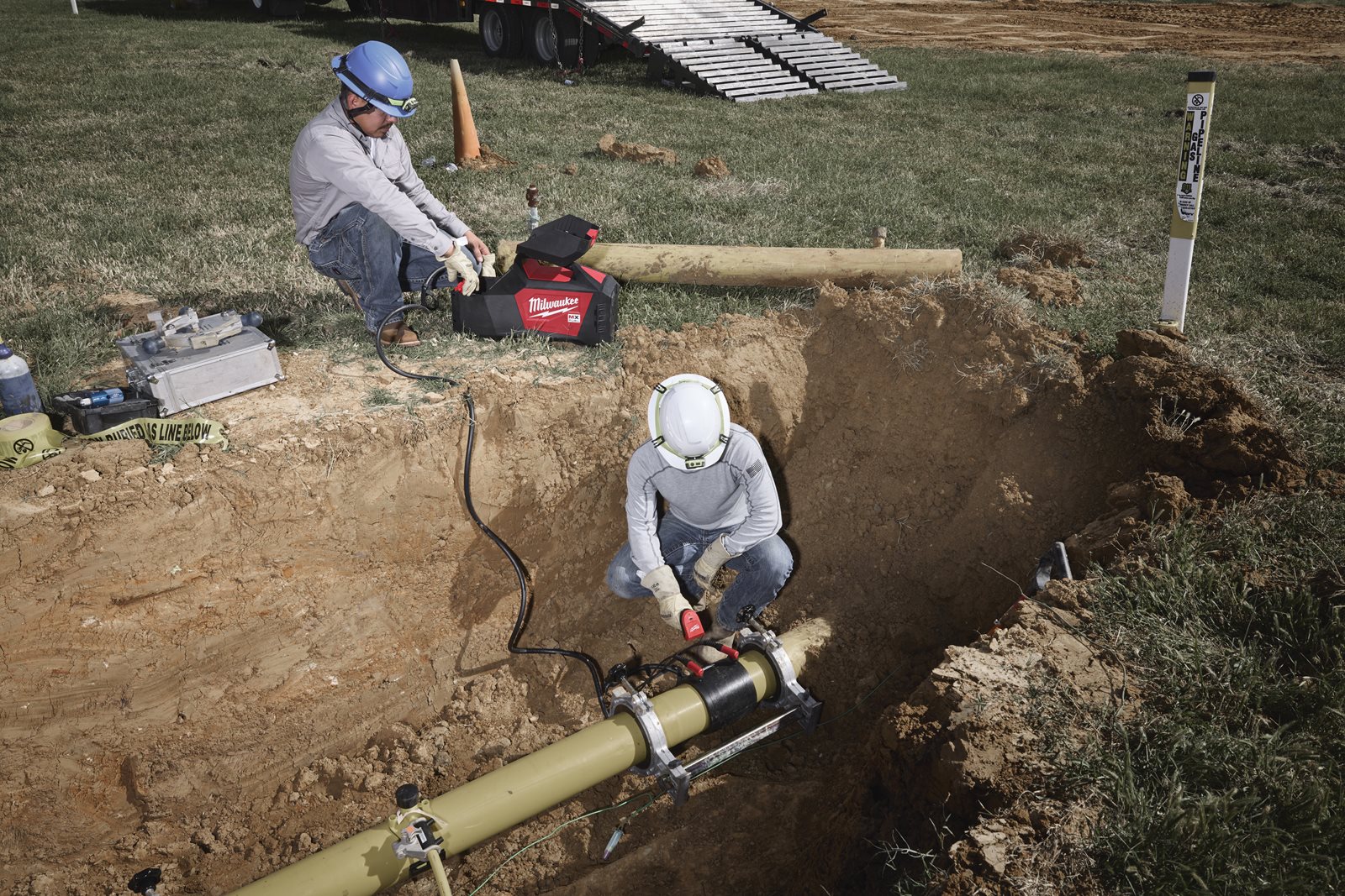 Aparat pentru electrofuziune MX FUEL Milwaukee MXF EFP-802 - in utilizare 5