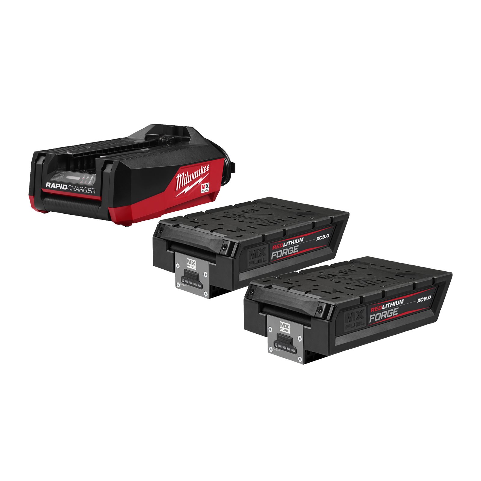 Set de acumulatori și încărcător MX FUEL FORGE Milwaukee MXF FORGENRG-802FC