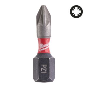 Biți PZ pentru șurubelnițe SHOCKWAVE IMPACT DUTY 25 mm 2 buc Milwaukee 4932430860