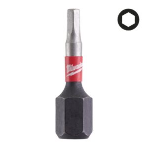 Biți Hex pentru șurubelnițe SHOCKWAVE IMPACT DUTY 2.5 mm 25 mm 2 buc Milwaukee