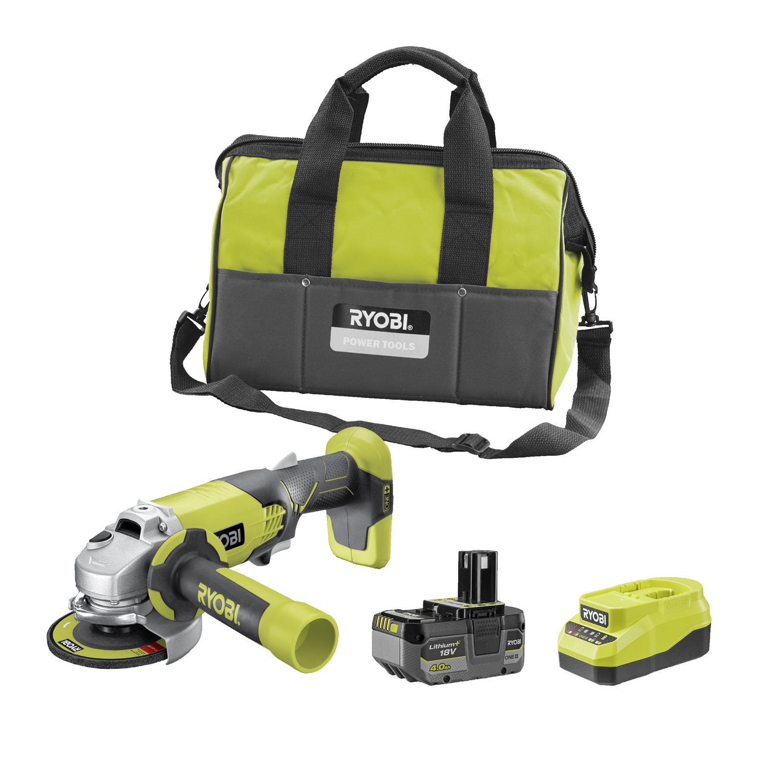 Polizor unghiular 18V ONE+ (1 x 4,0 Ah) Ryobi R18AG-140S - imagine 3