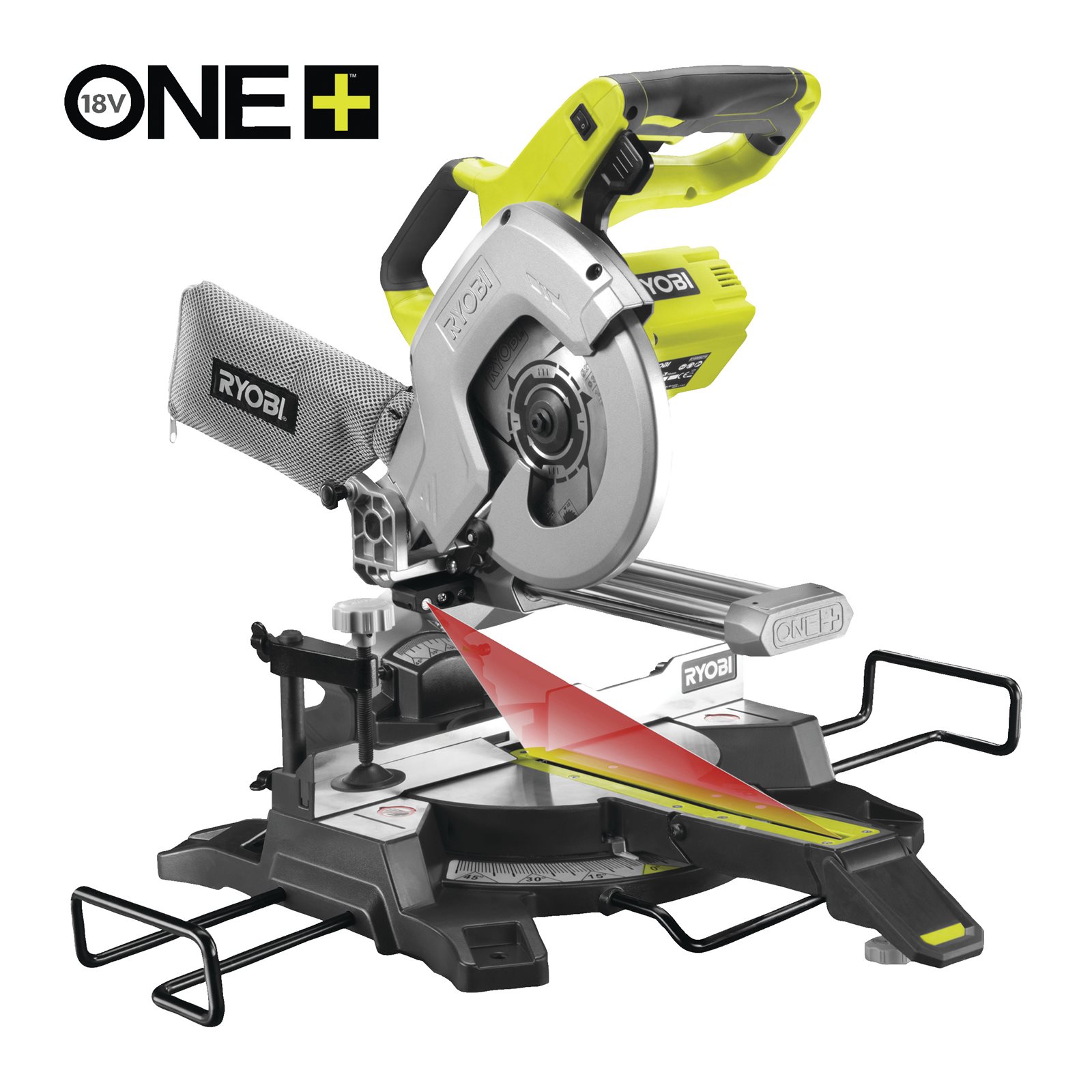 Fierăstrău tăieri înclinate culisant 18V ONE+ Ryobi R18MS216-0