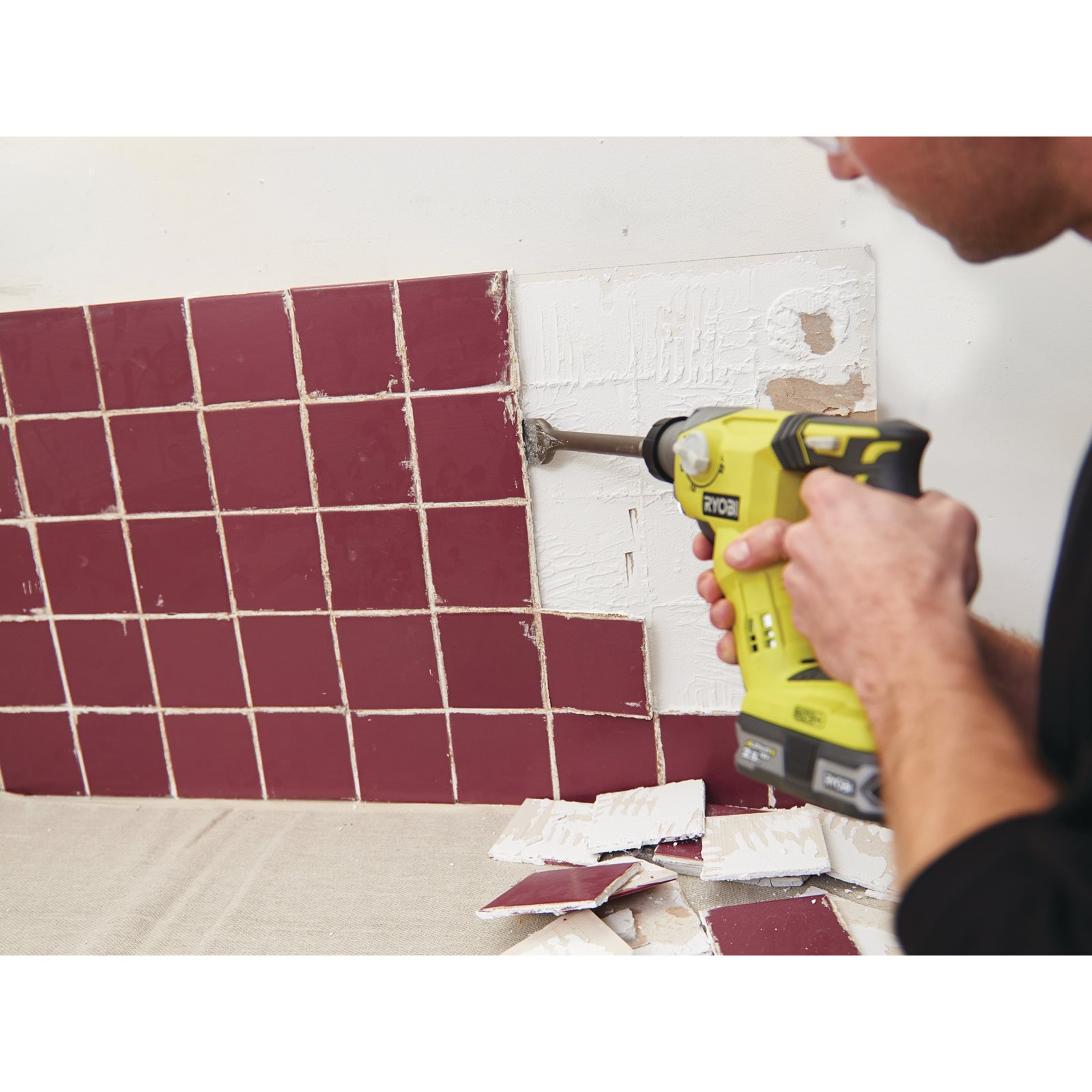 Ciocan rotopercutor SDS+ 18V ONE+ Ryobi R18SDS-0 - in utilizare 5