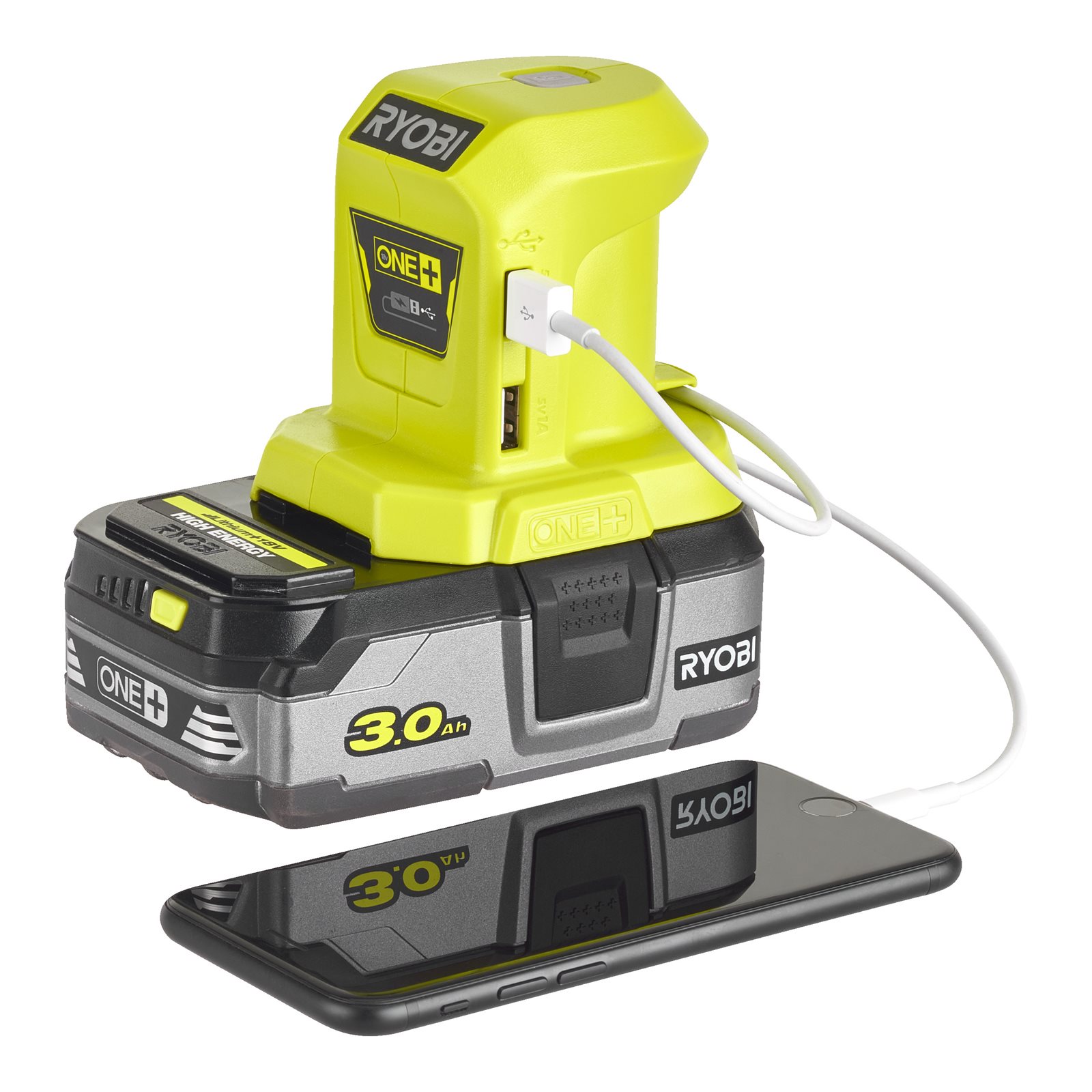 Adaptor USB 18V ONE+ Ryobi R18USB-0 - imagine 4