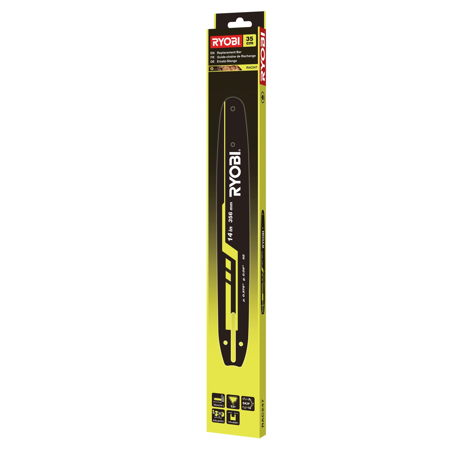 Bară 14" / 35 cm pentru fierăstraie cu lanț electrice Ryobi RAC247 - imagine 3