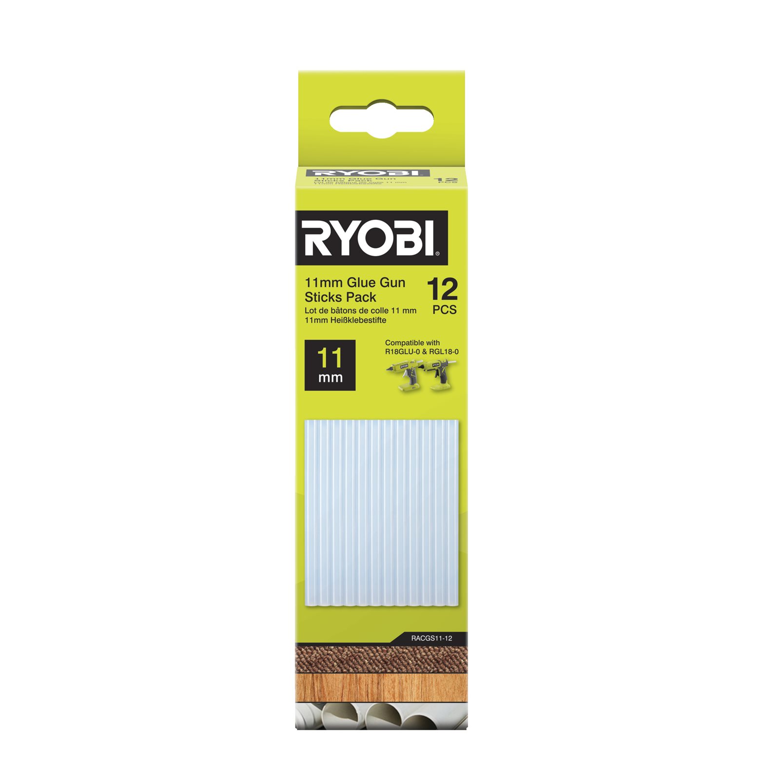 Batoane 11 mm pentru pistolul de lipit Ryobi RACGS11-12