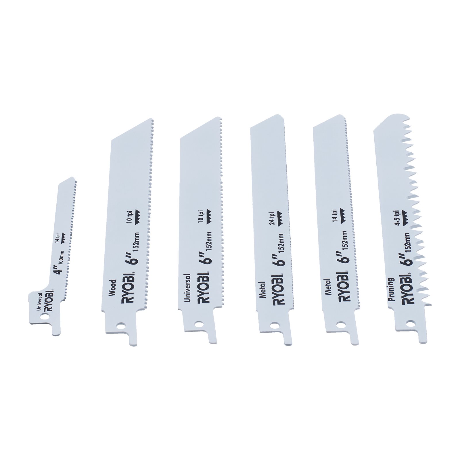 Set 6 buc pânze pentru fierăstrău sabie Ryobi RAK06RB