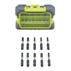 Cutie 10 buc accesorii mixte pentru înșurubat Torque+ Ryobi RAK10MSDI