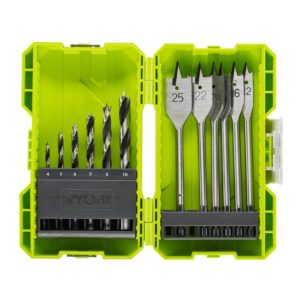 Set de burghie pentru lemn de 12 piese Ryobi RAK12SWD